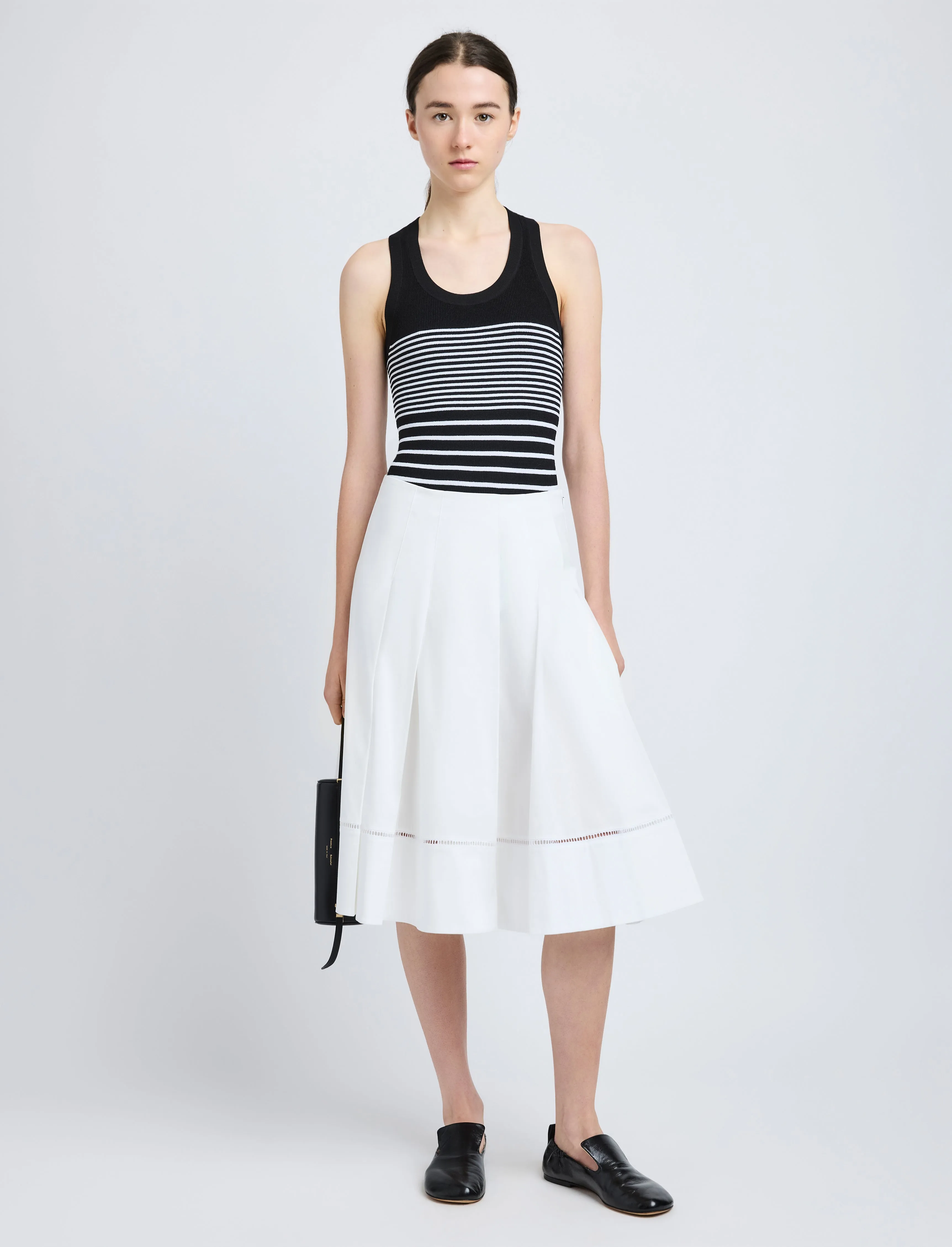 Laci Skirt in Eco Cotton Poplin sold by Proenza Schouler product image thumbnail 2