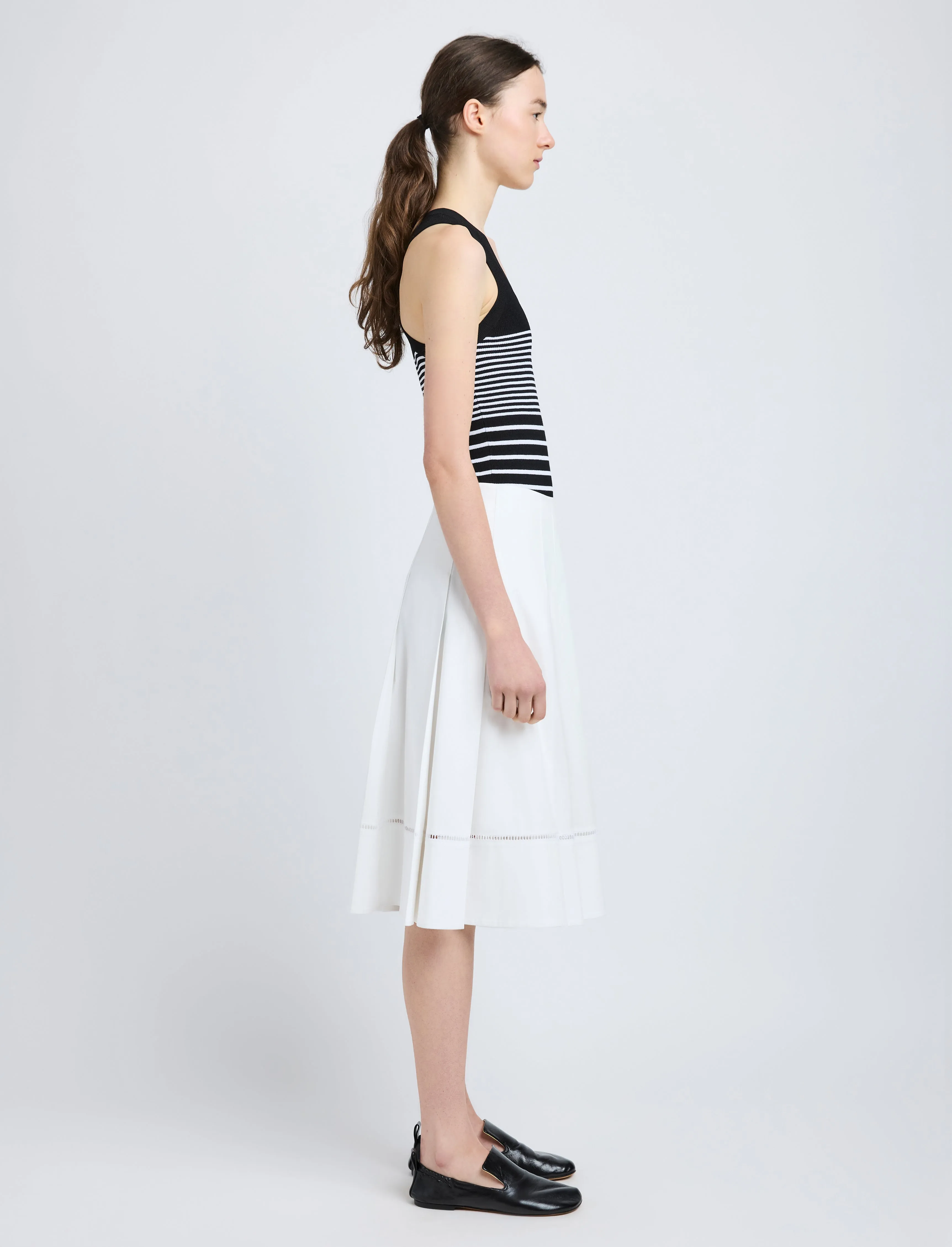 Laci Skirt in Eco Cotton Poplin sold by Proenza Schouler product image thumbnail 3