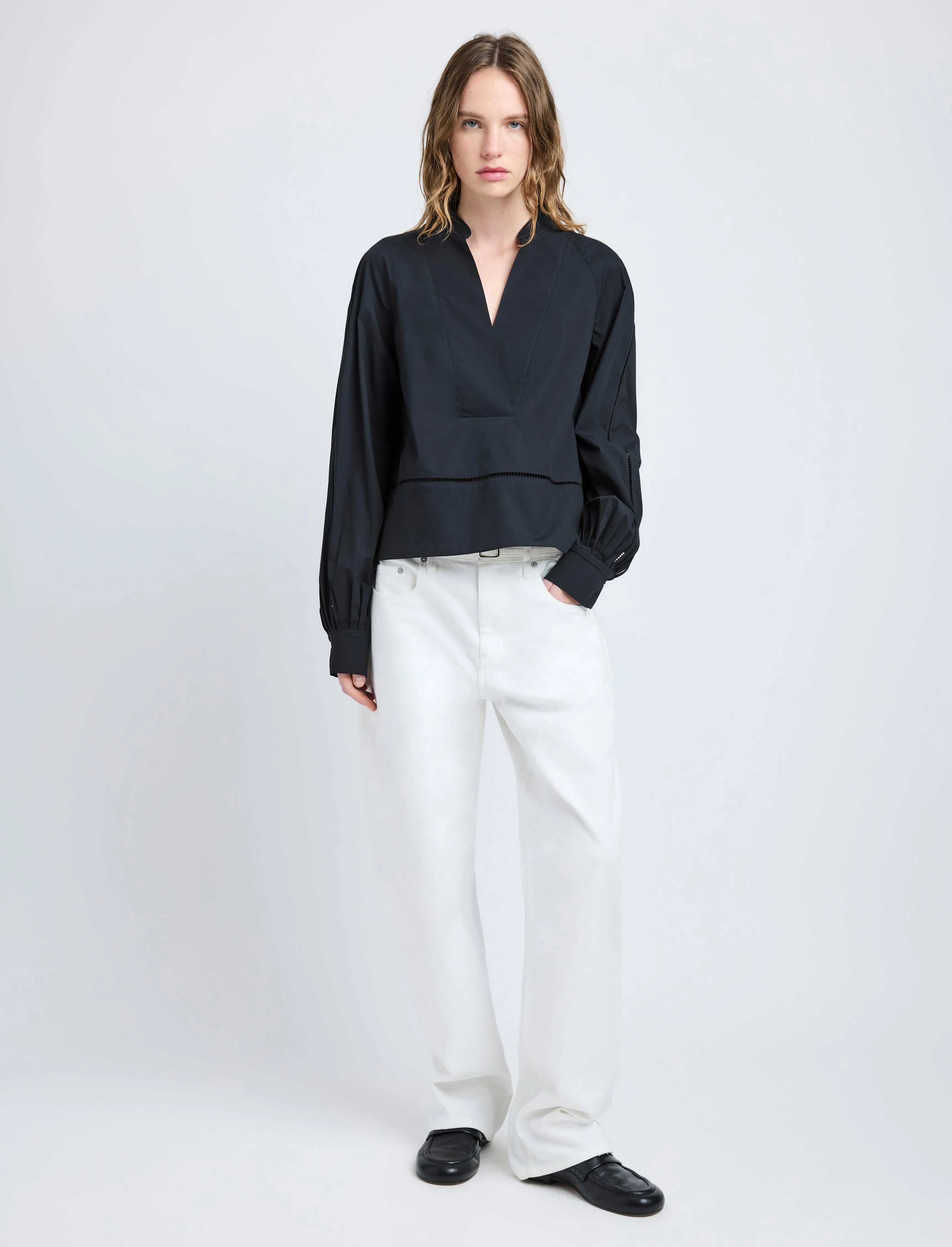 Grayson Top in Eco Cotton Poplin sold by Proenza Schouler product image thumbnail 3