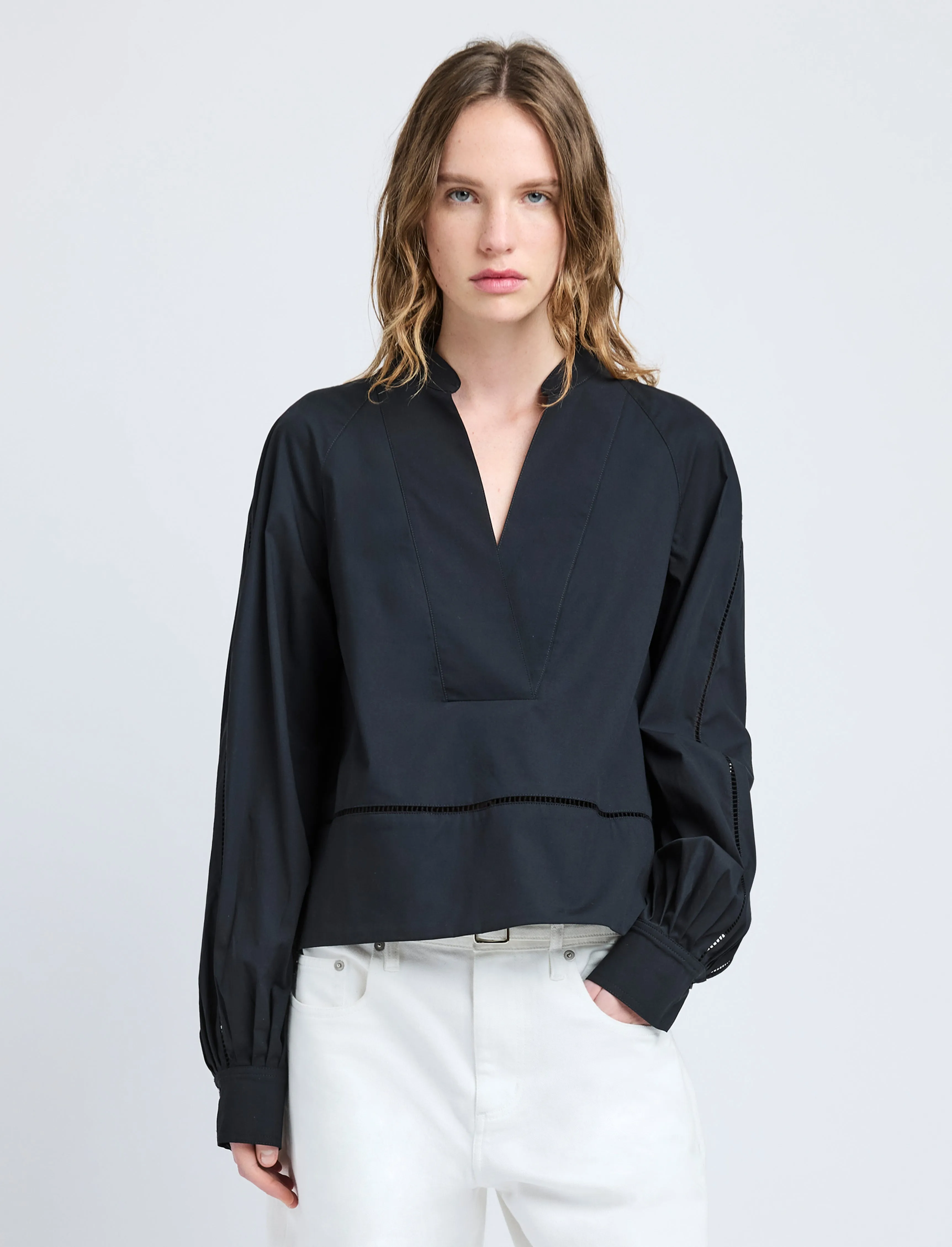 Grayson Top in Eco Cotton Poplin sold by Proenza Schouler product image thumbnail 2