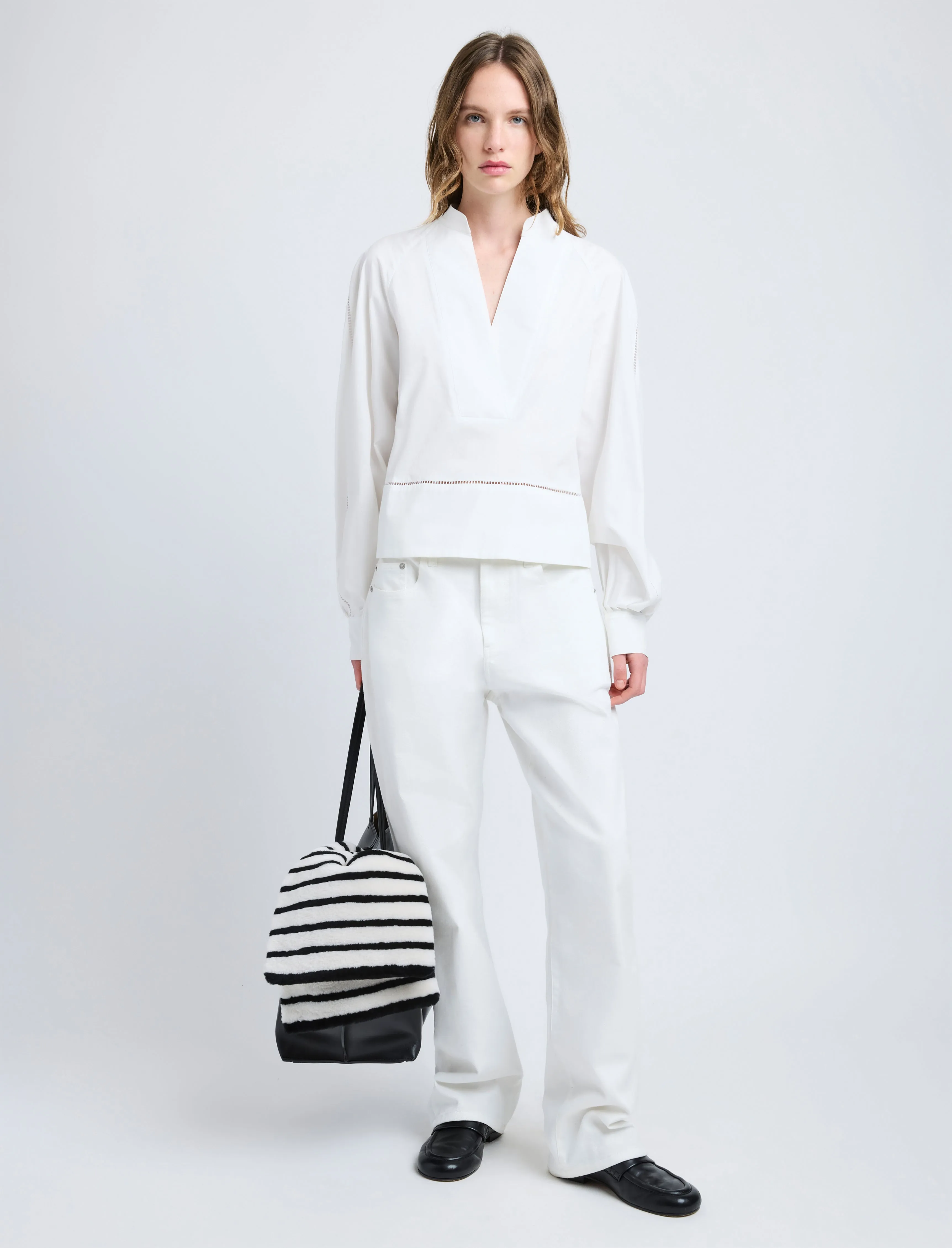 Grayson Top in Eco Cotton Poplin sold by Proenza Schouler product image thumbnail 3
