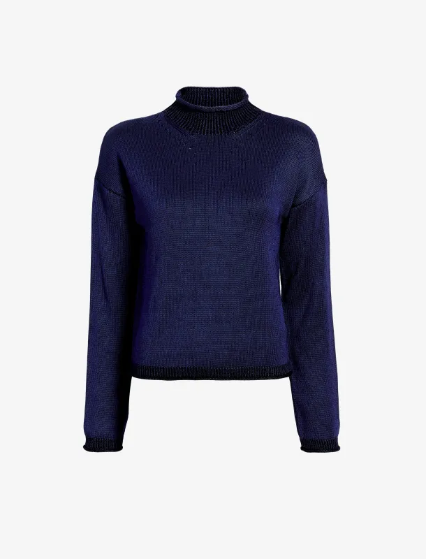 Shea Sweater in Plaited Viscose Rib made by Proenza Schouler