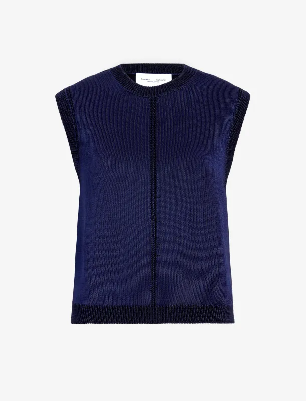 Emily Sweater in Plaited Viscose Rib sold by Proenza Schouler