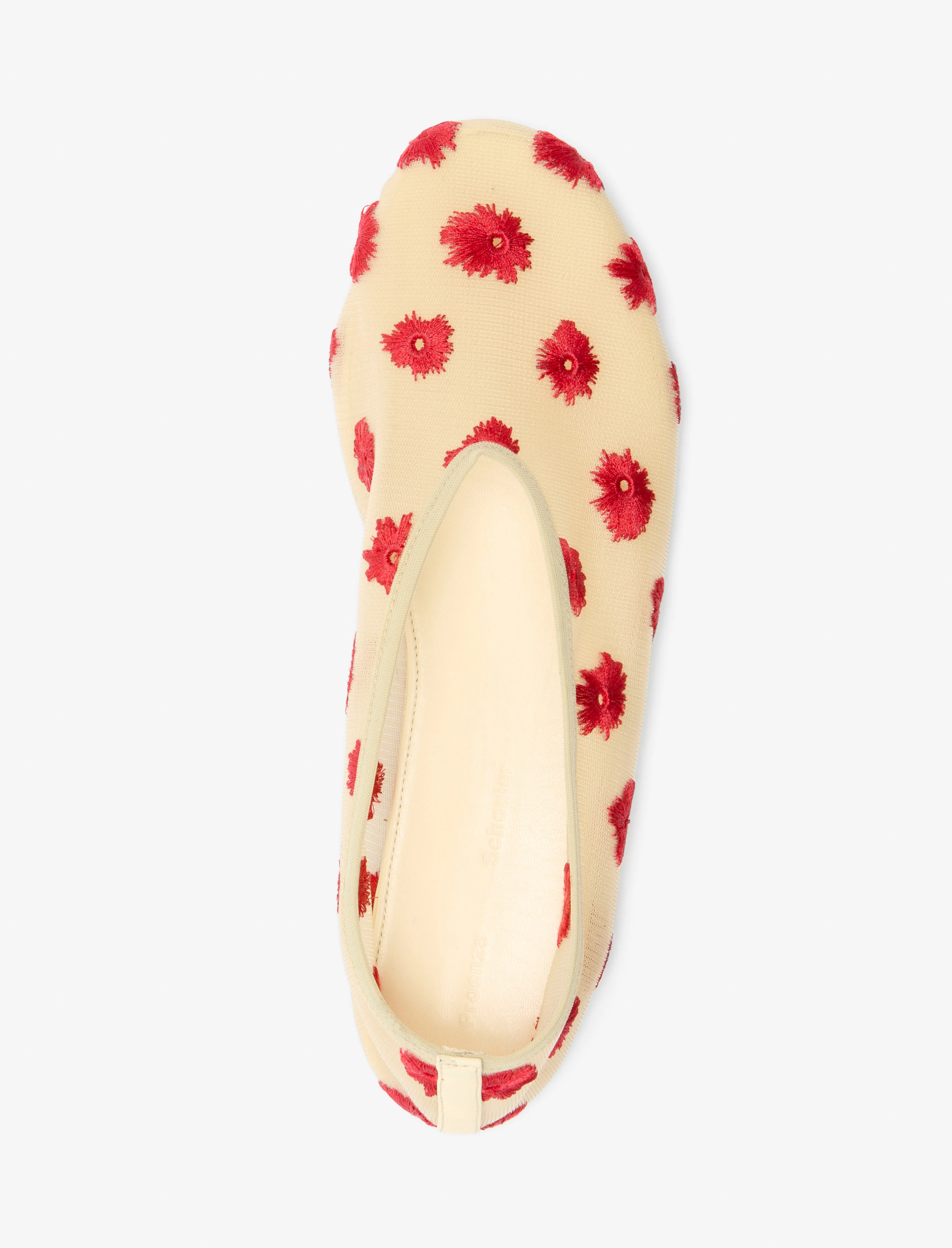 Tee Embroidered Slippers in Stretch Mesh sold by Proenza Schouler product image thumbnail 4