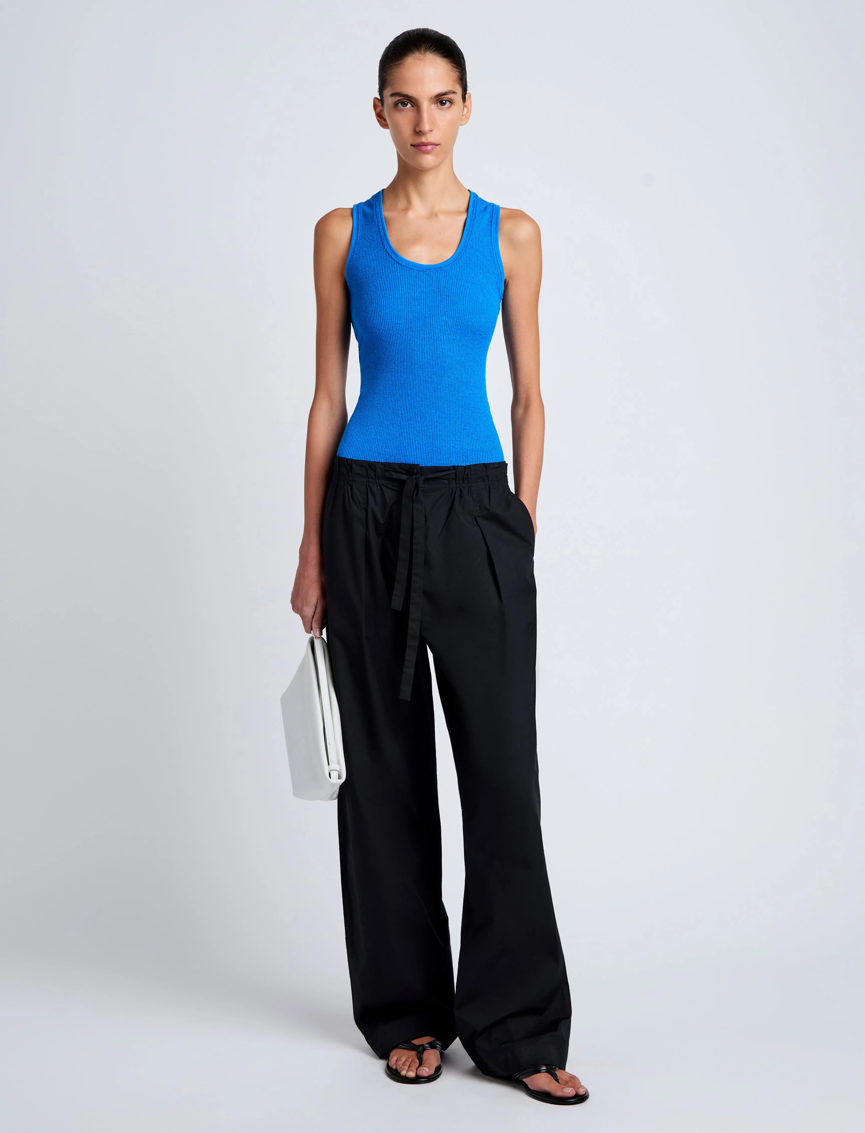 Barrett Pant in Stretch Poplin sold by Proenza Schouler product image thumbnail 2