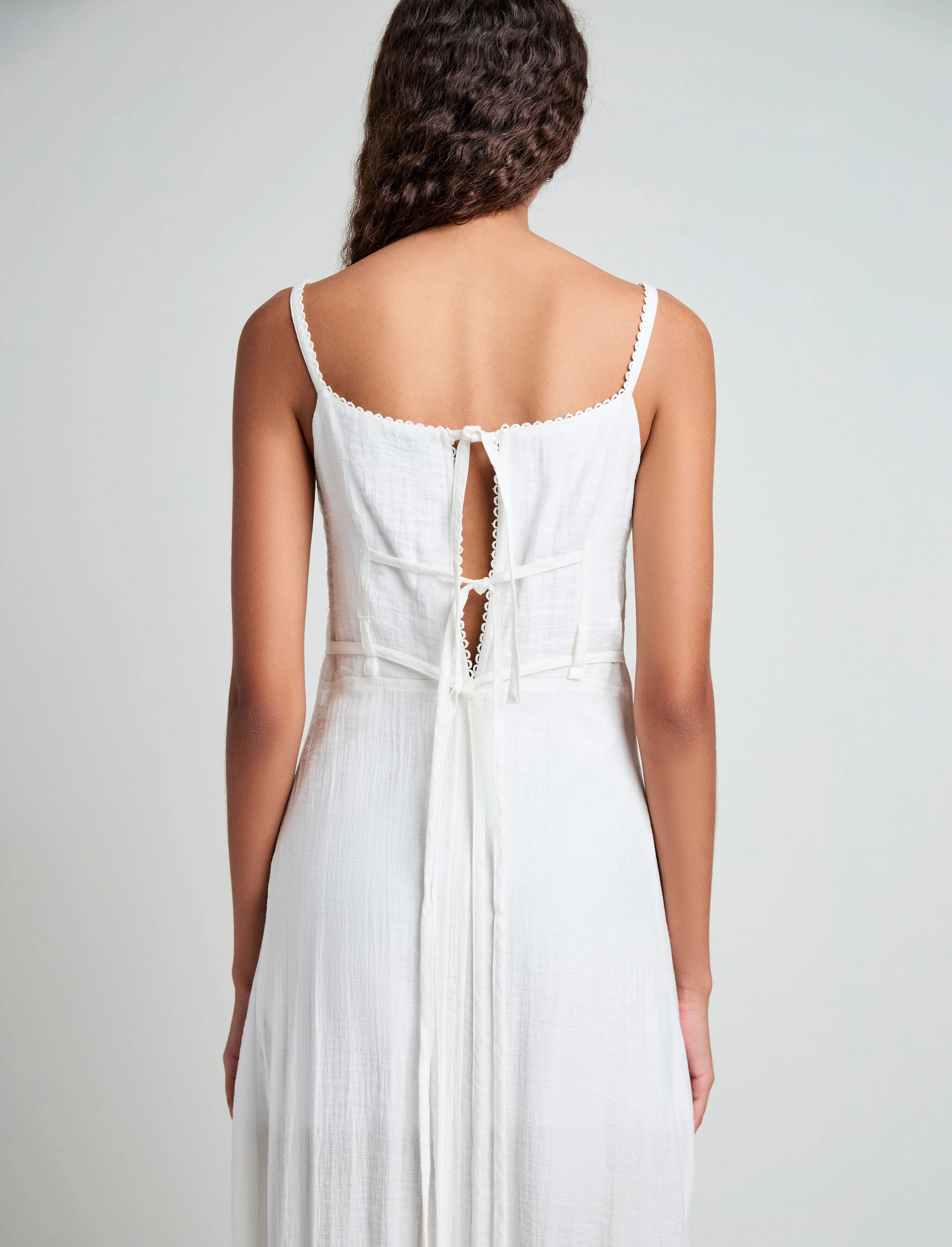 Evelyn Dress in Crinkle Viscose sold by Proenza Schouler product image thumbnail 5