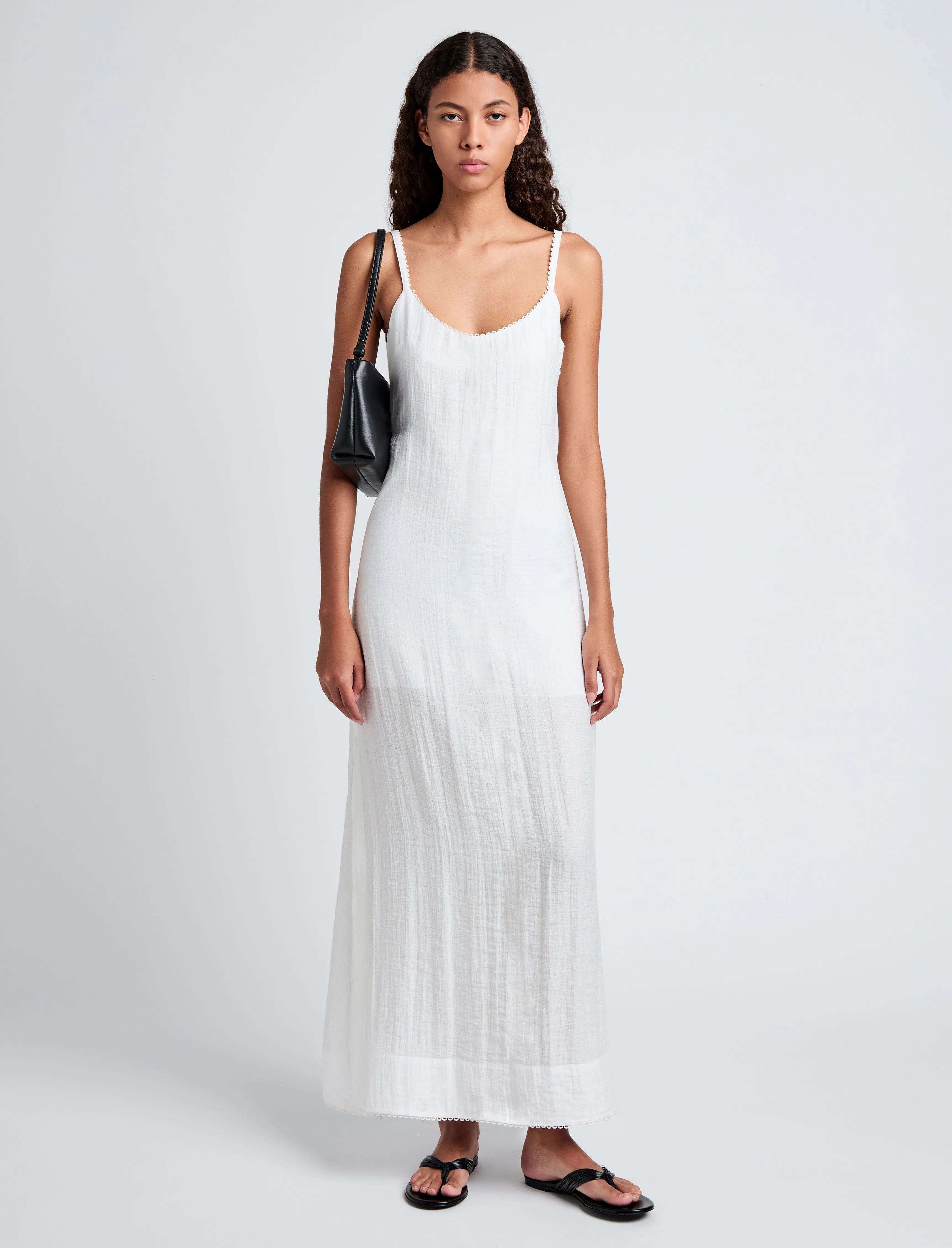 Evelyn Dress in Crinkle Viscose sold by Proenza Schouler product image thumbnail 2