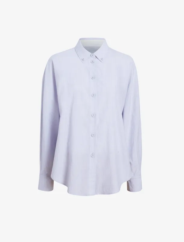 Caroline Shirt in Linen Shirting sold by Proenza Schouler