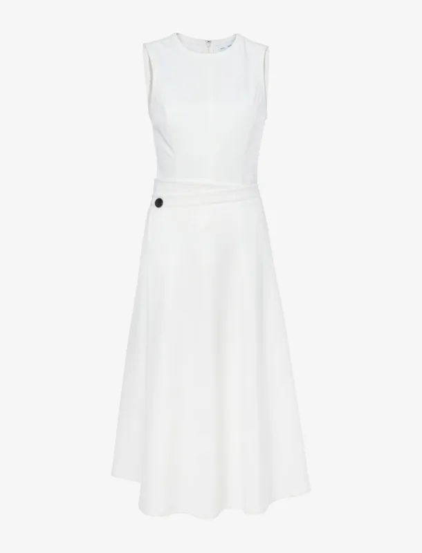 Ivy Wrap Dress in Stretch Suiting made by Proenza Schouler