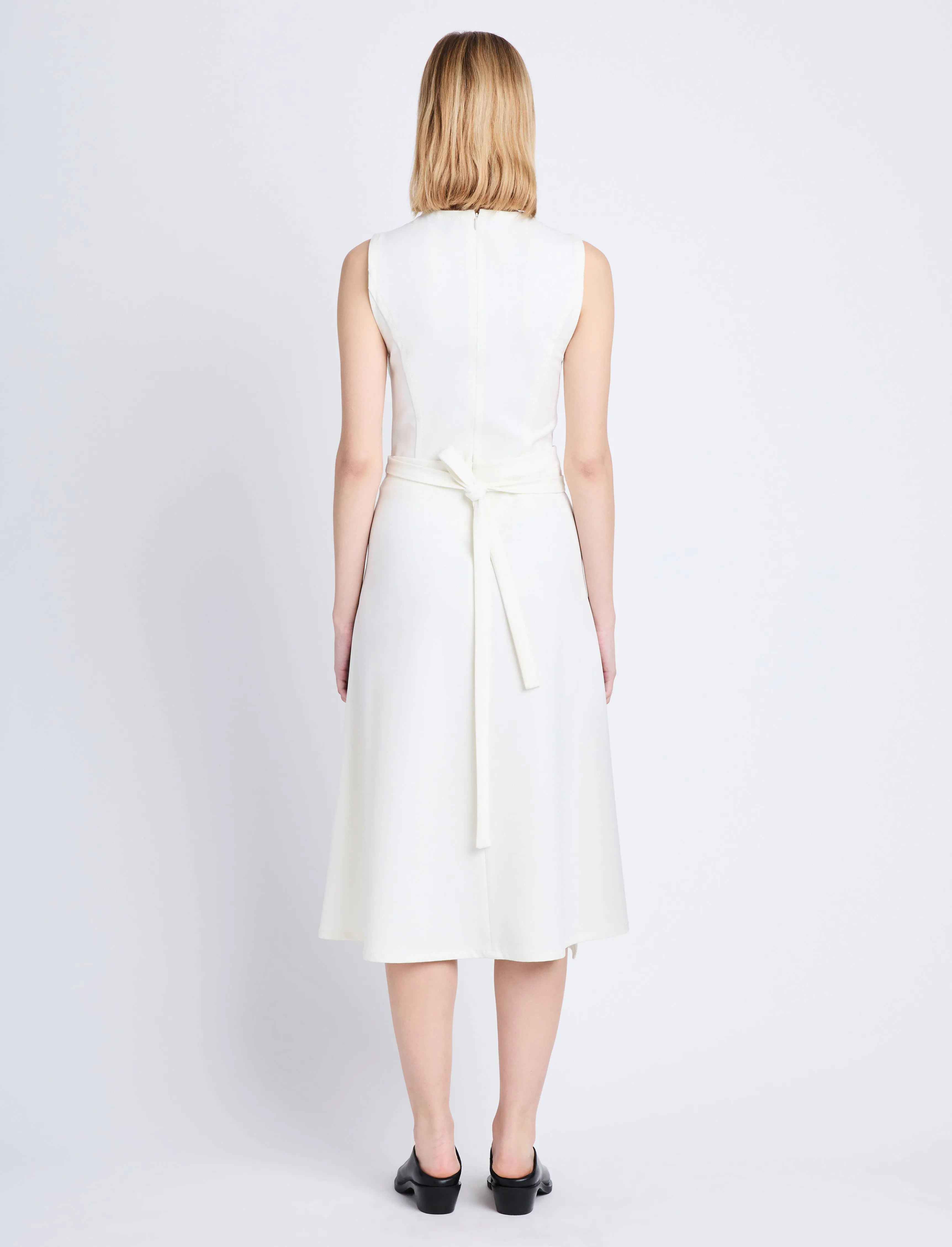 Ivy Wrap Dress in Stretch Suiting sold by Proenza Schouler product image thumbnail 4