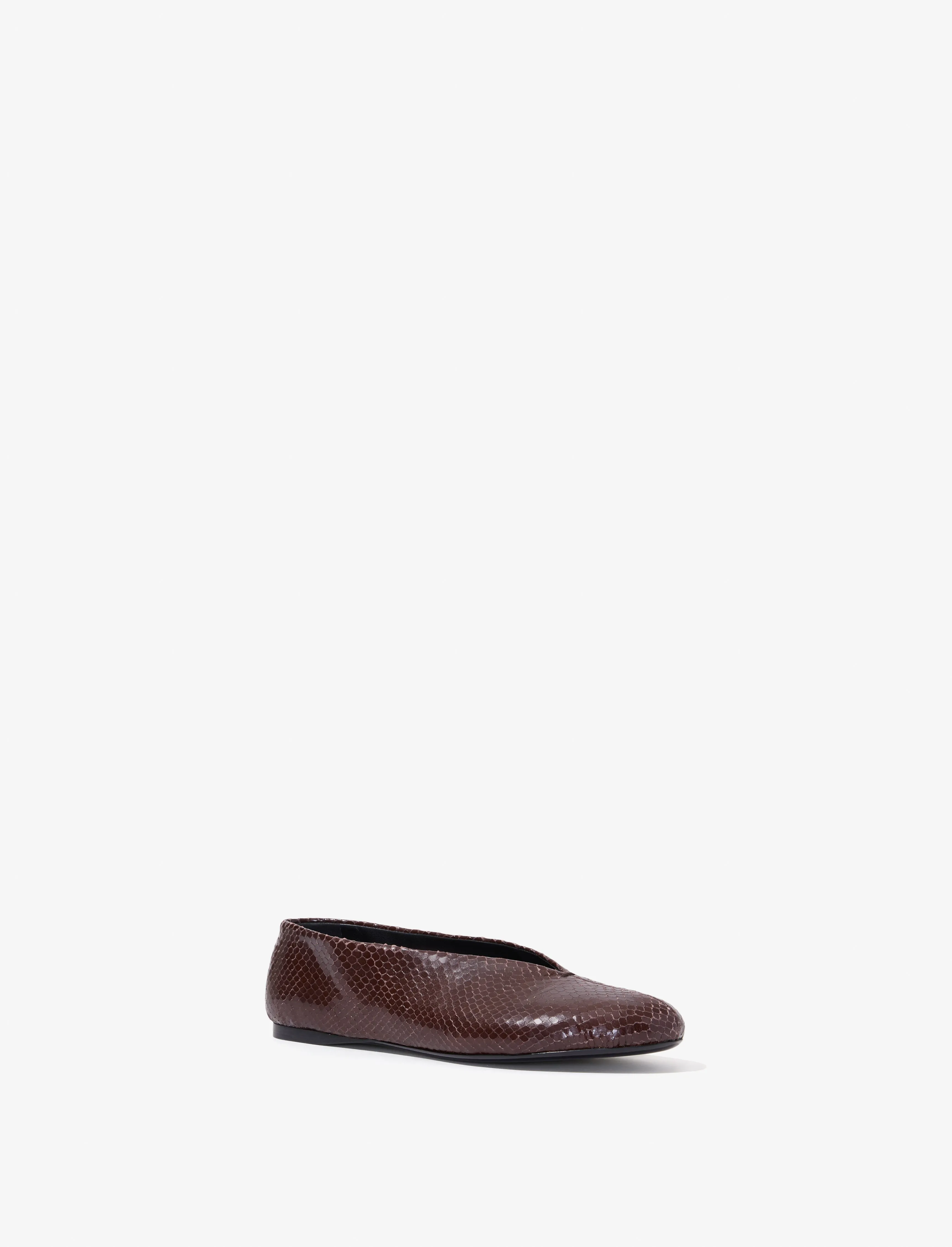 Tee Ballet Flats in Embossed Python sold by Proenza Schouler product image thumbnail 2