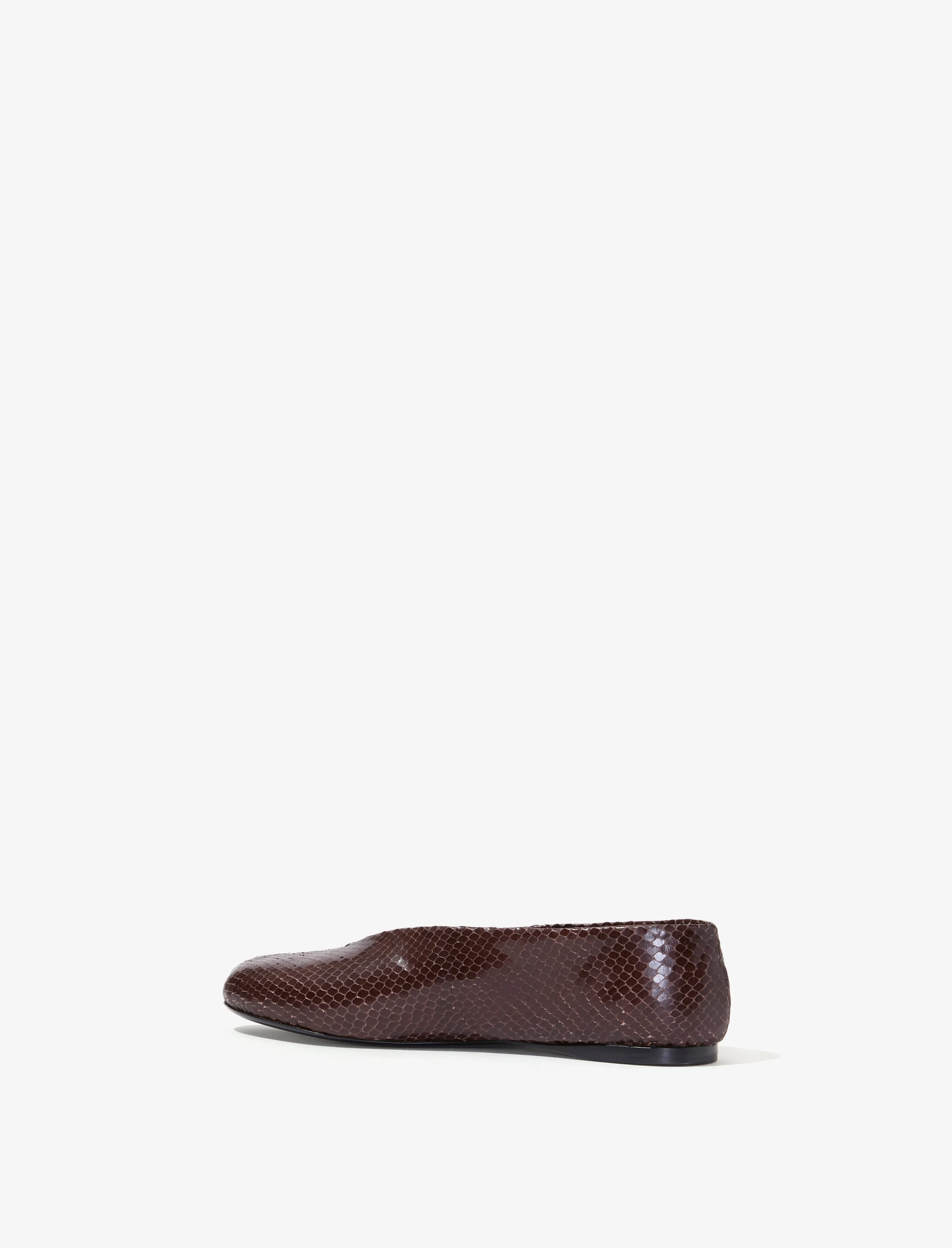 Tee Ballet Flats in Embossed Python sold by Proenza Schouler product image thumbnail 3