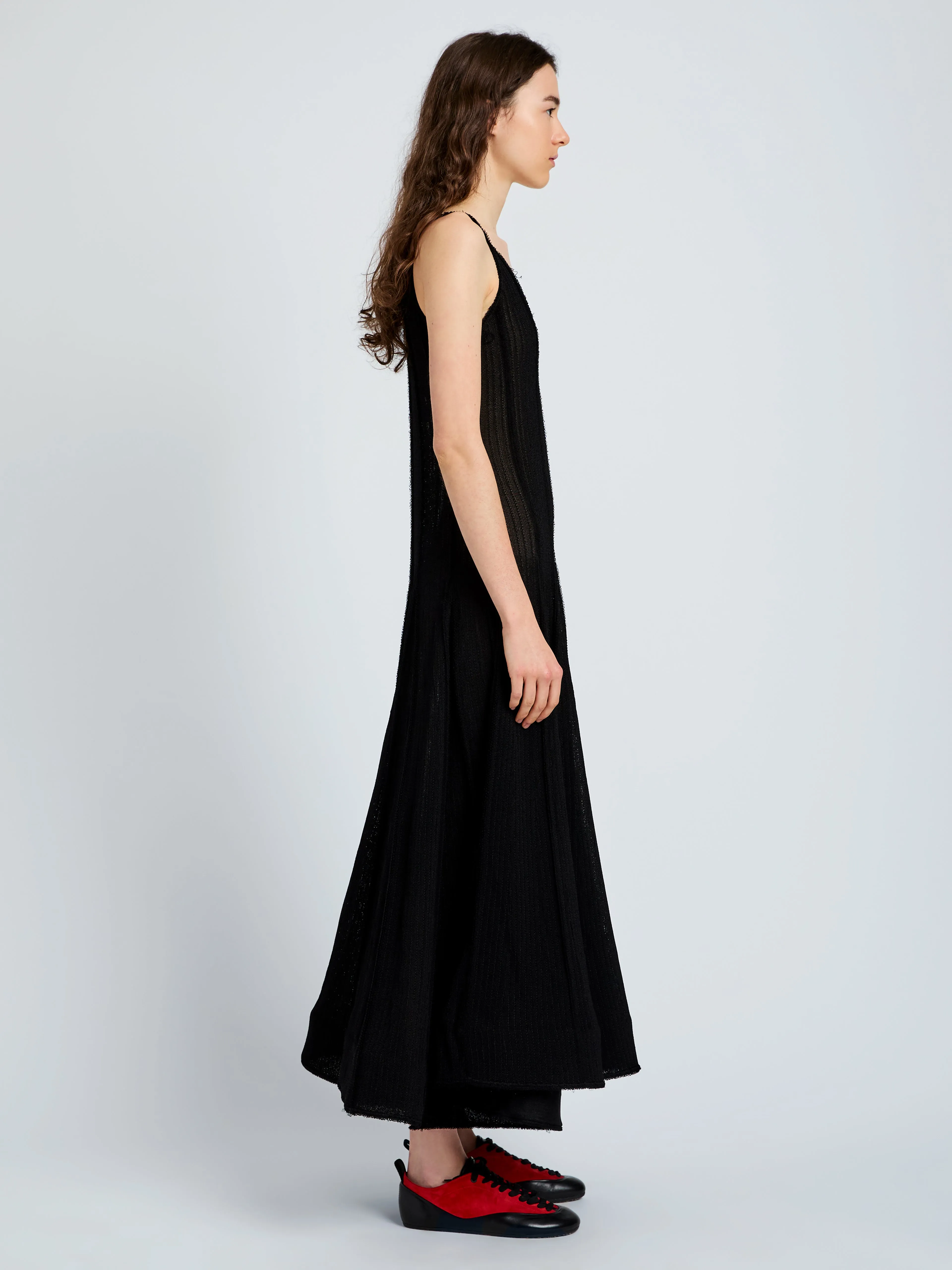 Tavia Dress in Viscose Fringe Knit sold by Proenza Schouler product image thumbnail 3