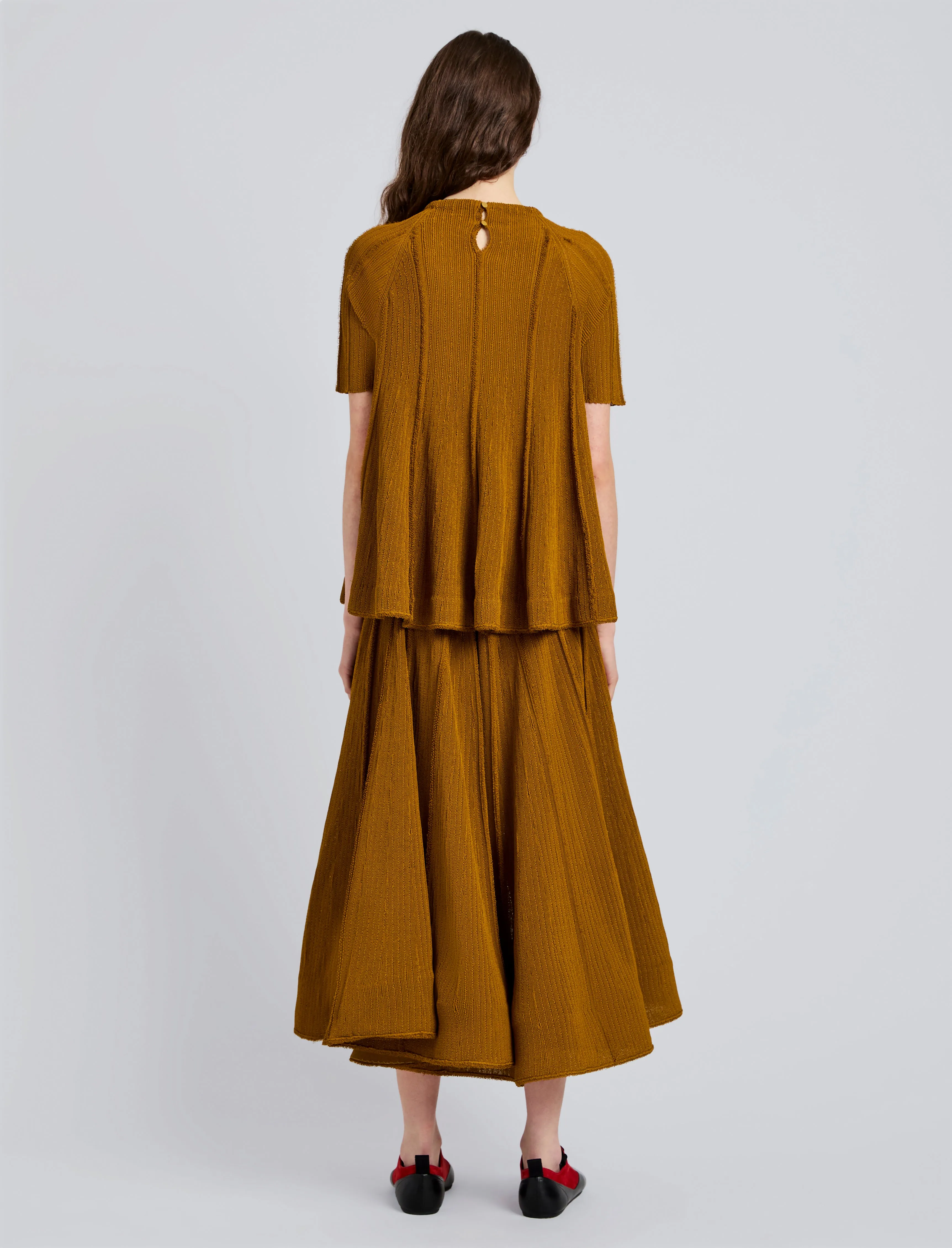 Tavia Skirt in Viscose Fringe Knit sold by Proenza Schouler product image thumbnail 4