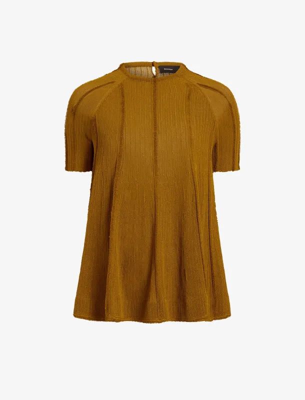 Tavia Top in Viscose Fringe Knit sold by Proenza Schouler
