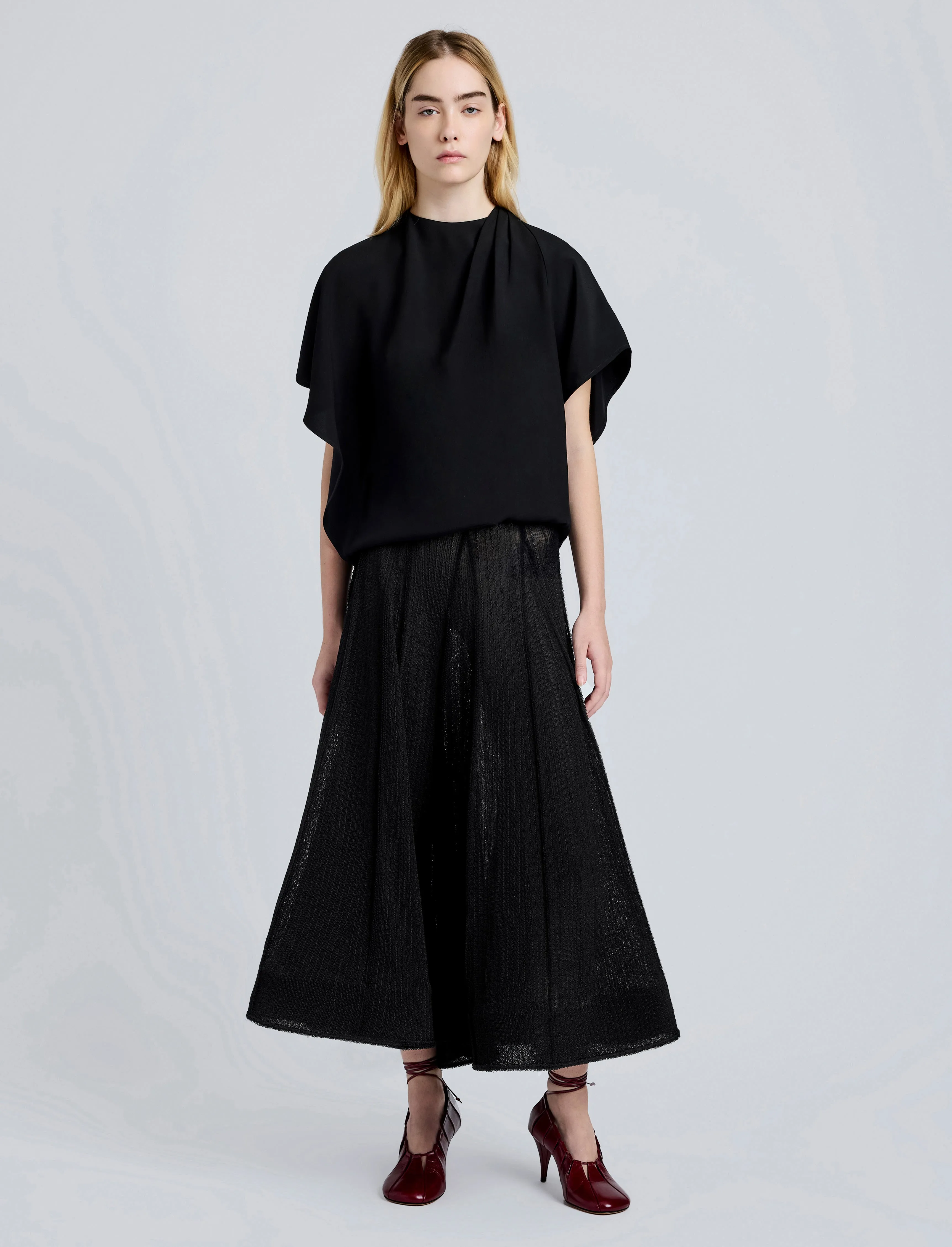 Tavia Skirt in Viscose Fringe Knit sold by Proenza Schouler product image thumbnail 2