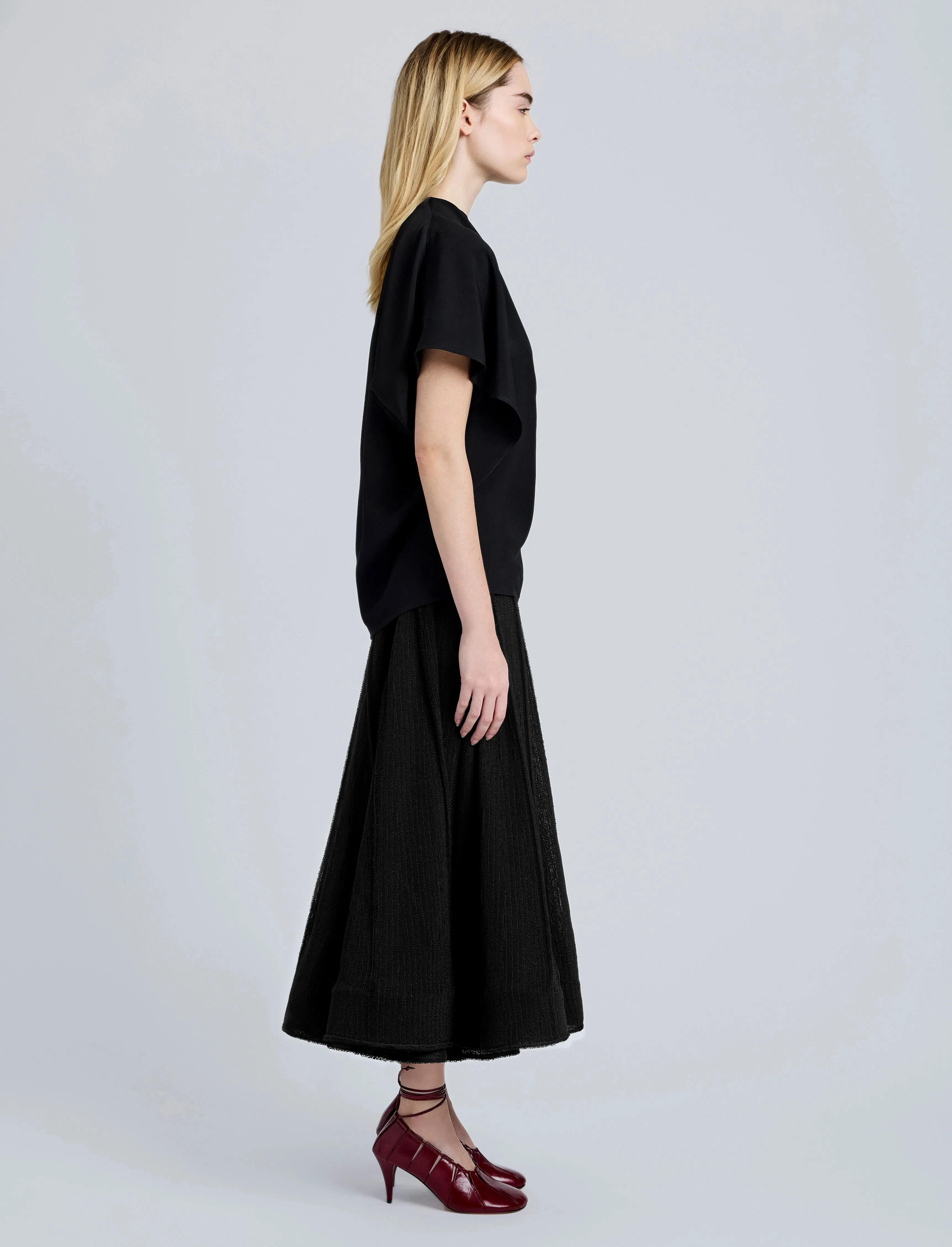 Tavia Skirt in Viscose Fringe Knit sold by Proenza Schouler product image thumbnail 3