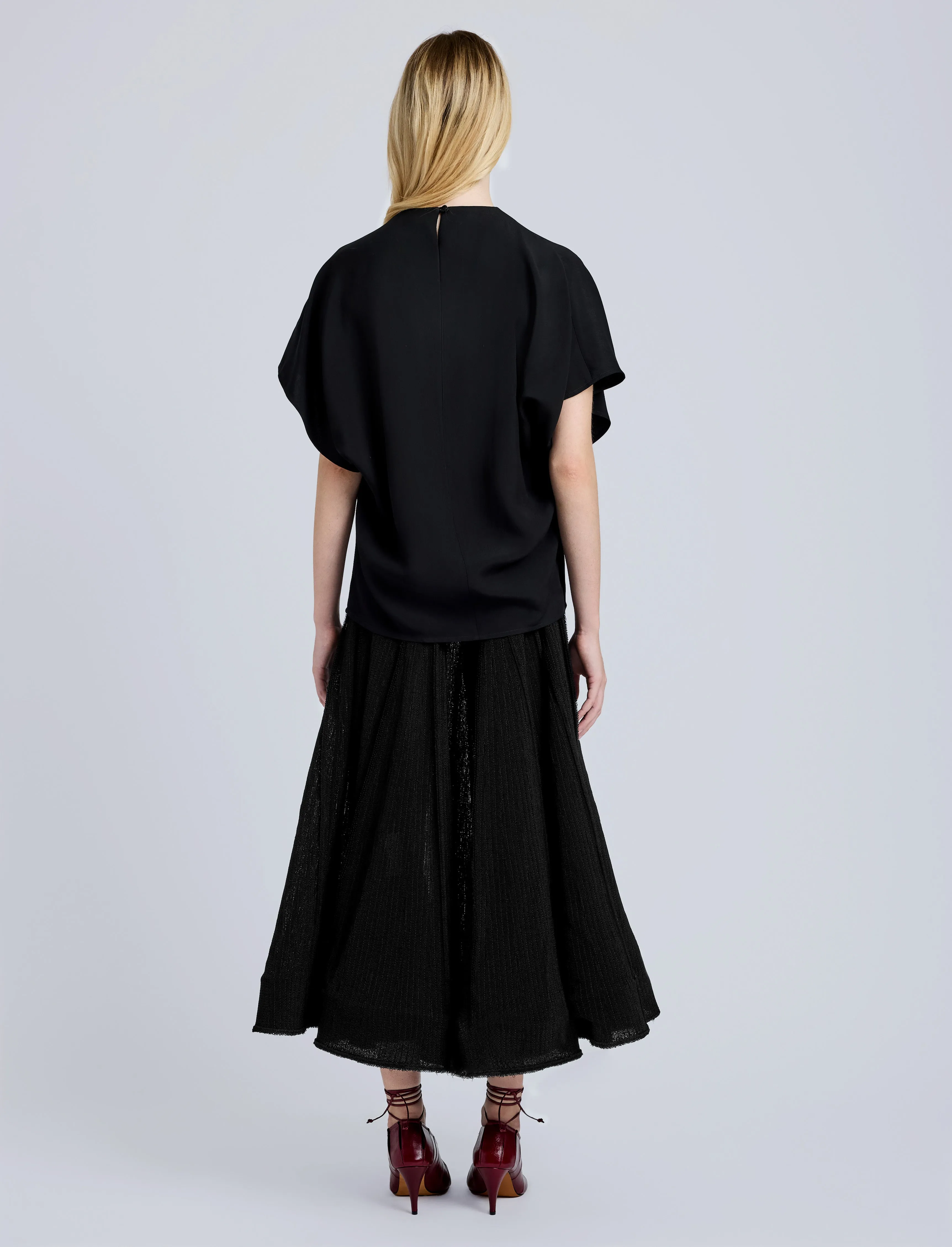 Tavia Skirt in Viscose Fringe Knit sold by Proenza Schouler product image thumbnail 4