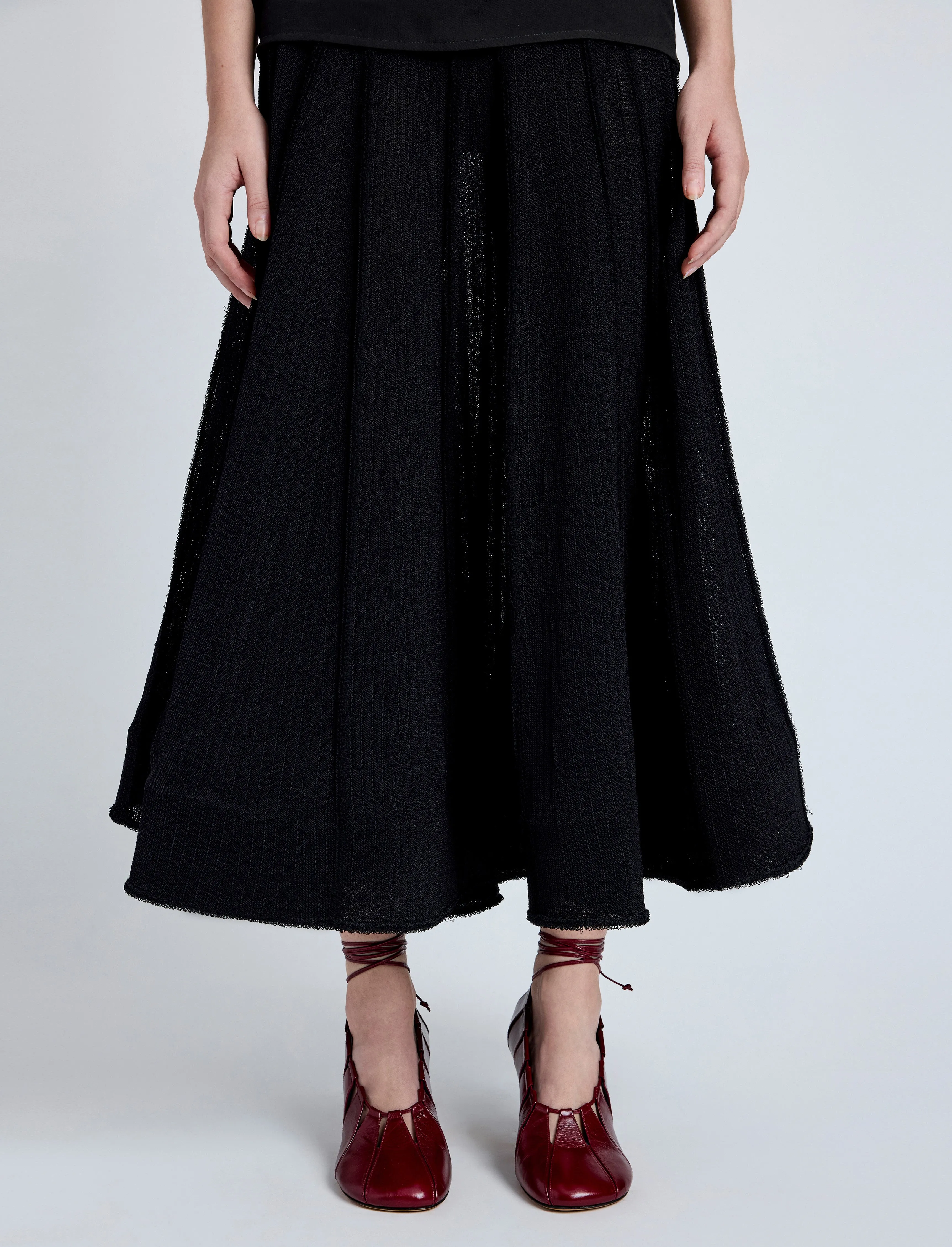 Tavia Skirt in Viscose Fringe Knit sold by Proenza Schouler product image thumbnail 5