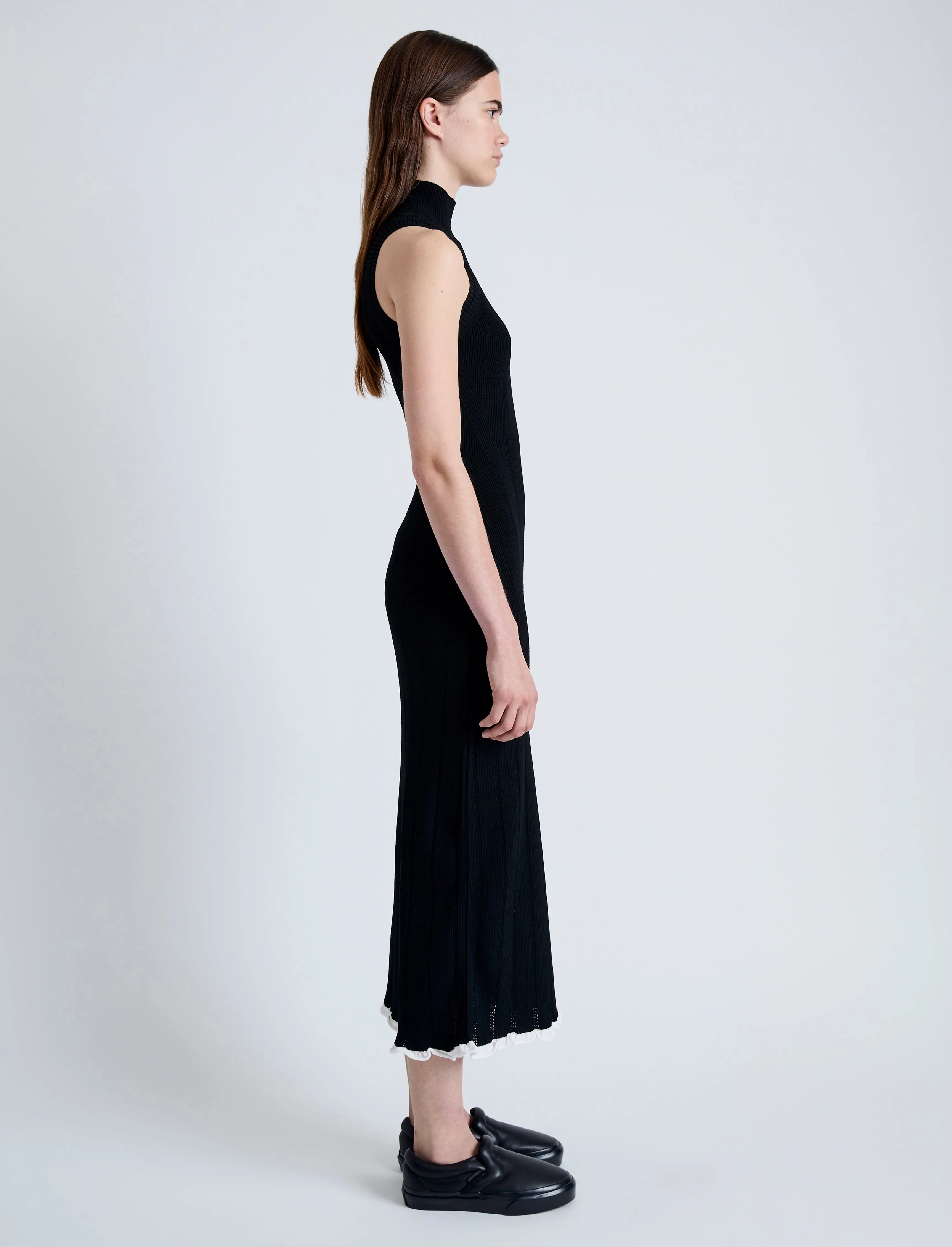 Kim Knit Dress in Compact Pointelle Rib sold by Proenza Schouler product image thumbnail 3