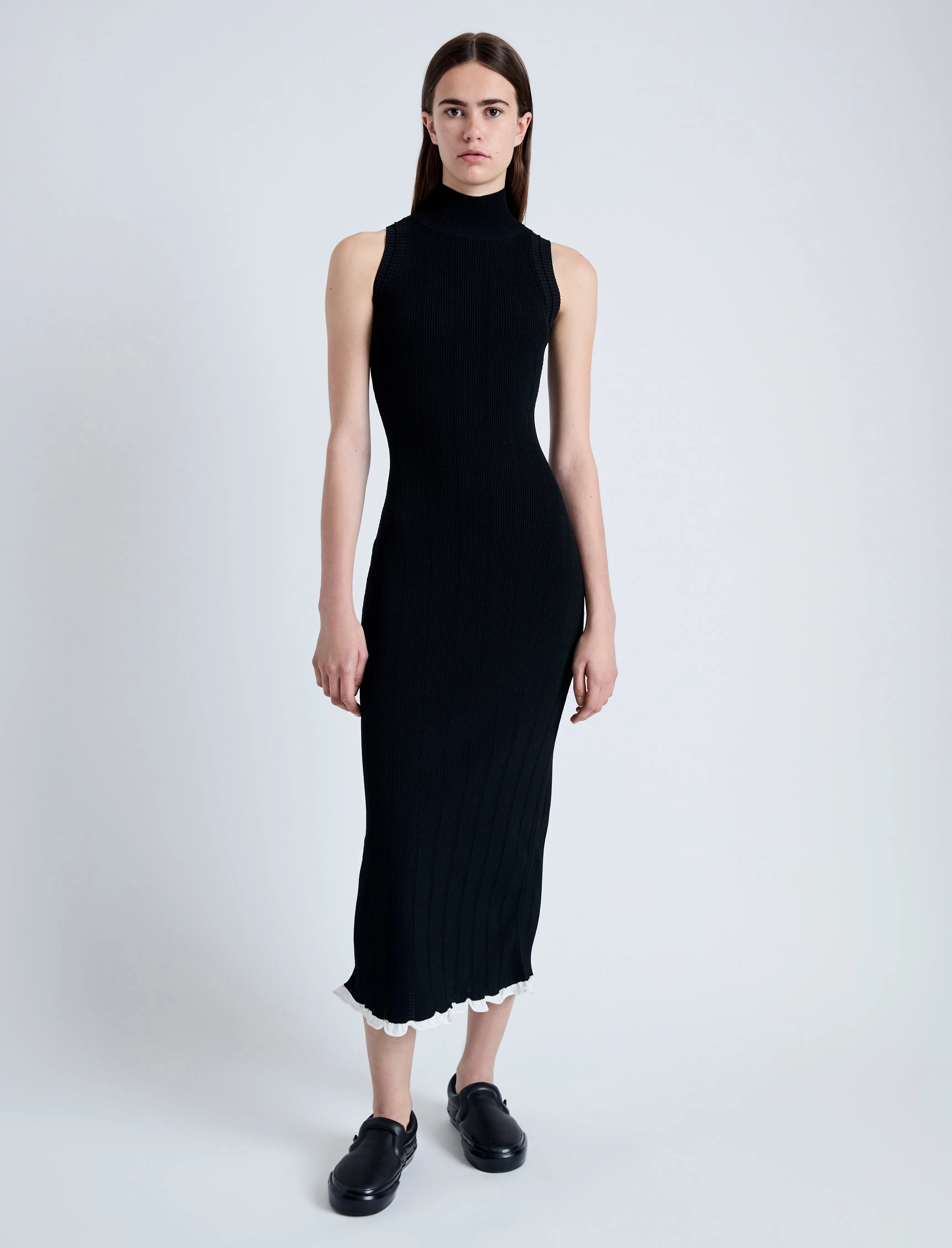 Kim Knit Dress in Compact Pointelle Rib sold by Proenza Schouler product image thumbnail 2