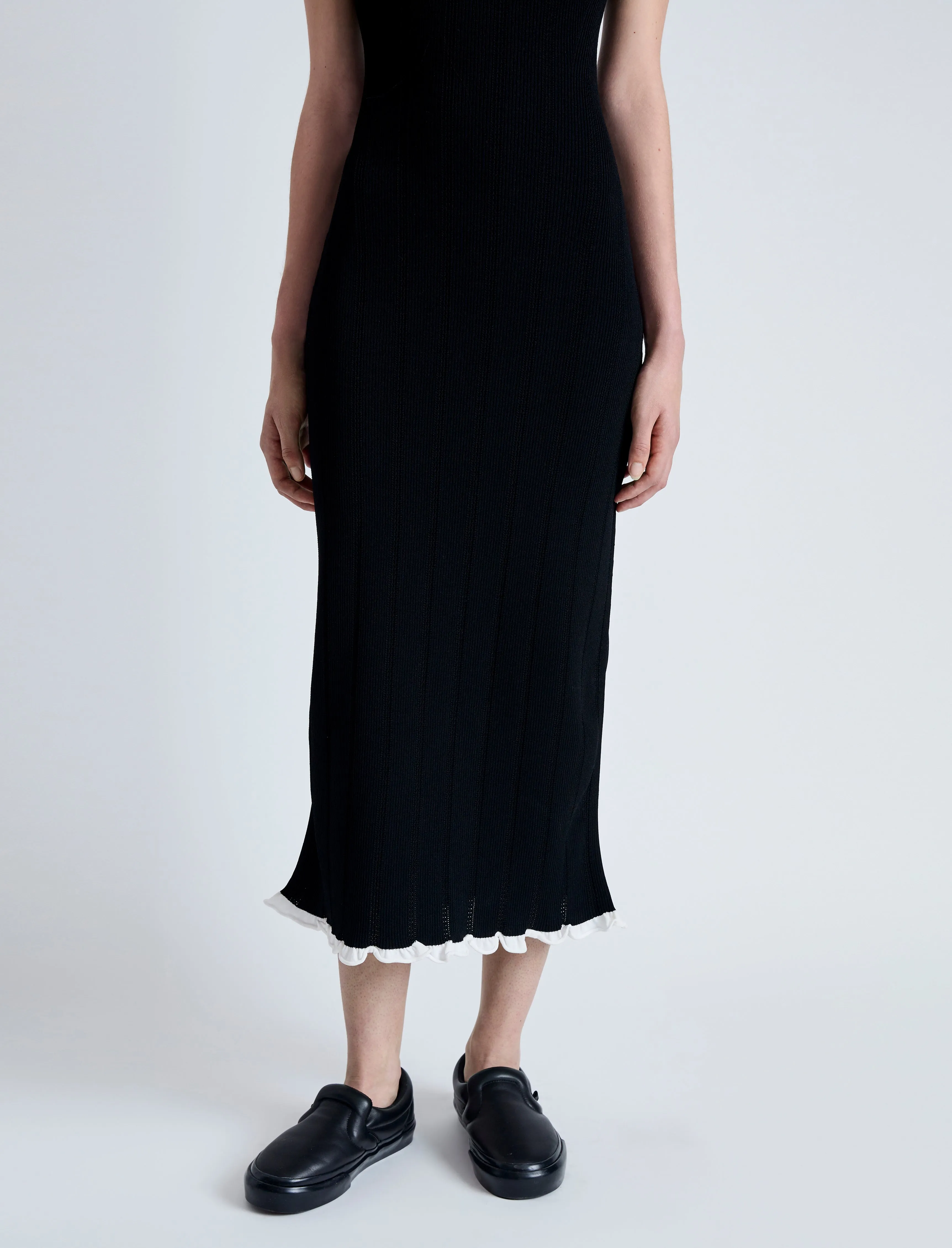 Kim Knit Dress in Compact Pointelle Rib sold by Proenza Schouler product image thumbnail 5