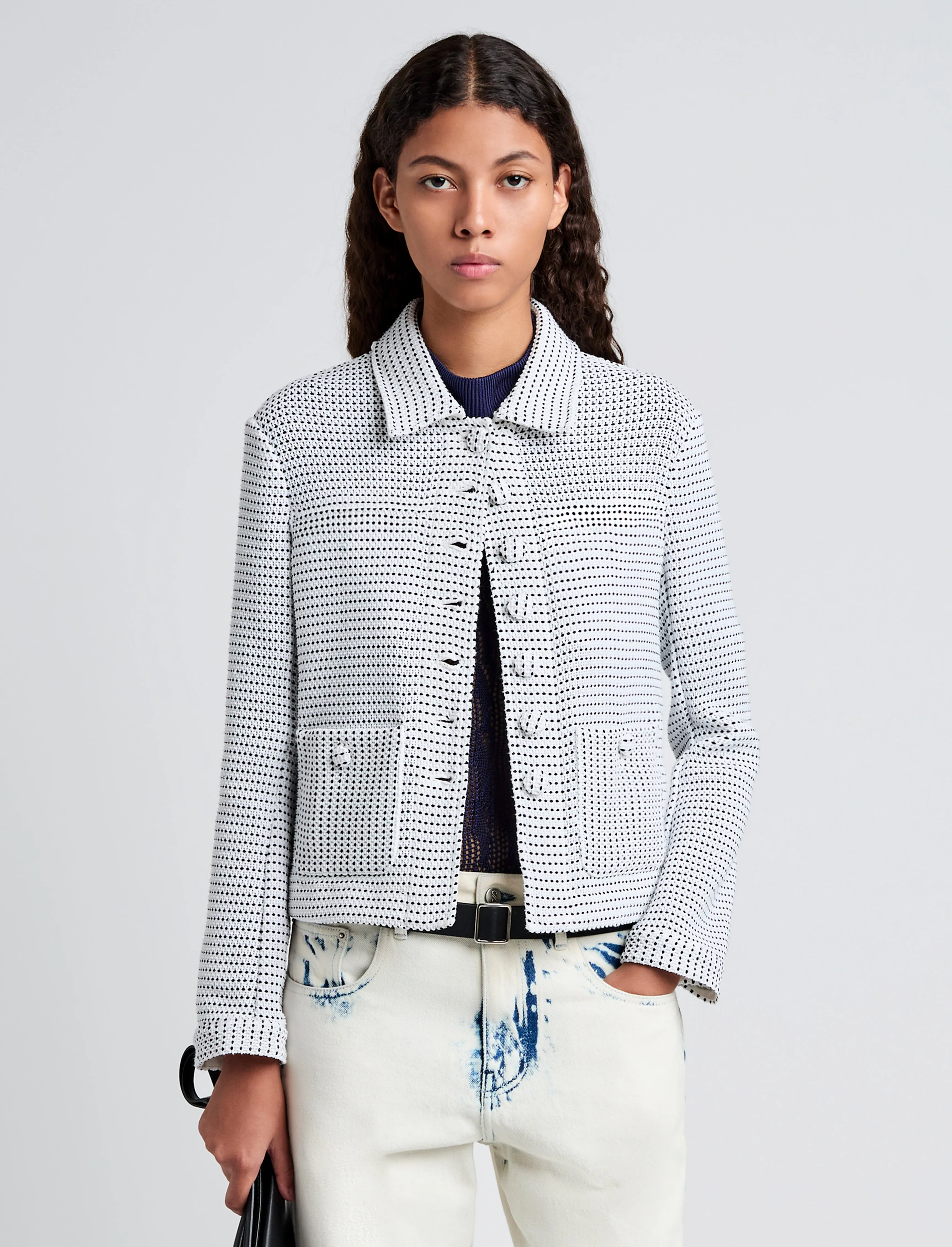 Osler Jacket in Tweed sold by Proenza Schouler product image thumbnail 2