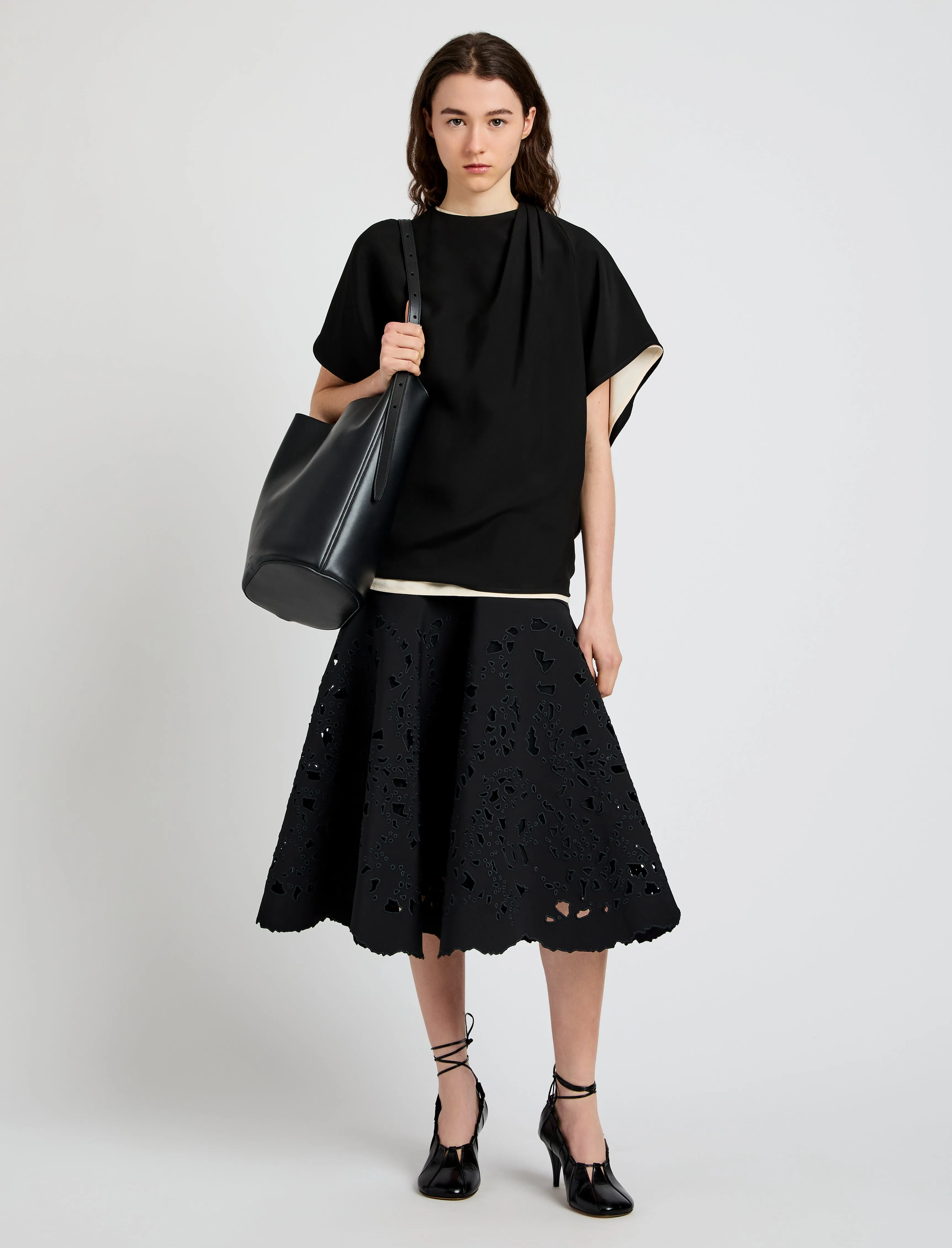 Olene Skirt in Broderie Anglaise sold by Proenza Schouler product image thumbnail 2
