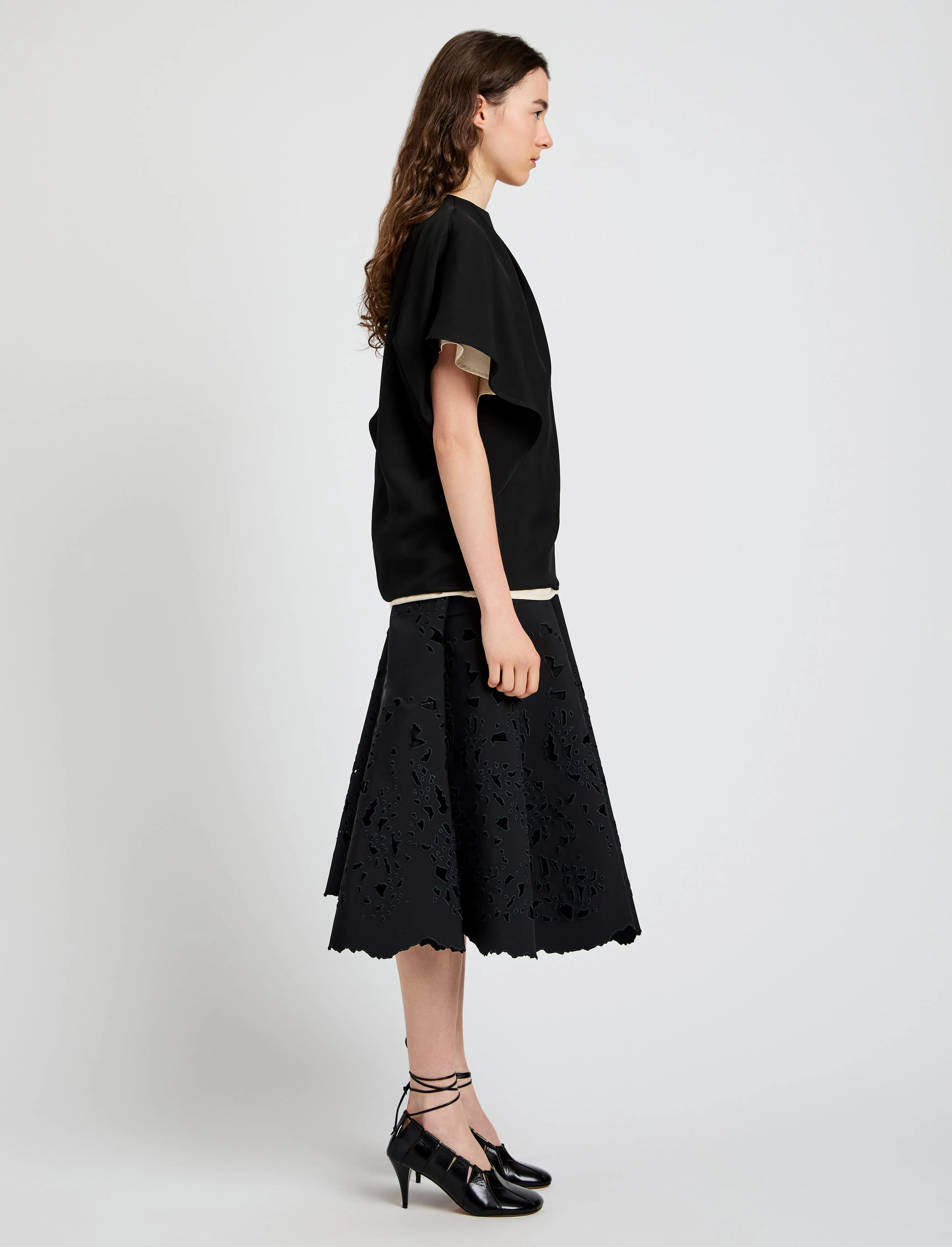Olene Skirt in Broderie Anglaise sold by Proenza Schouler product image thumbnail 3