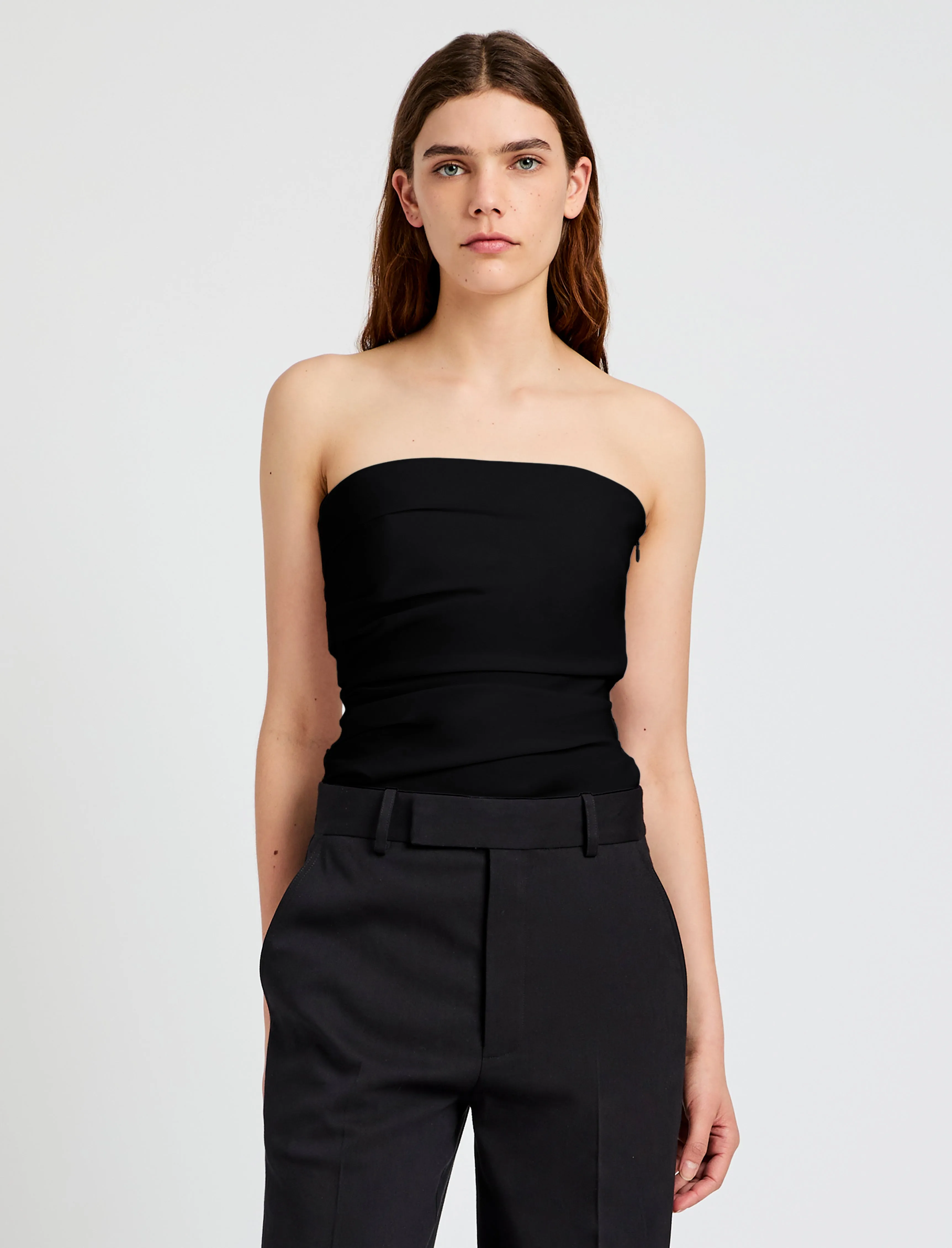 Lena Top in Bi-Stretch Cotton Nylon sold by Proenza Schouler product image thumbnail 2
