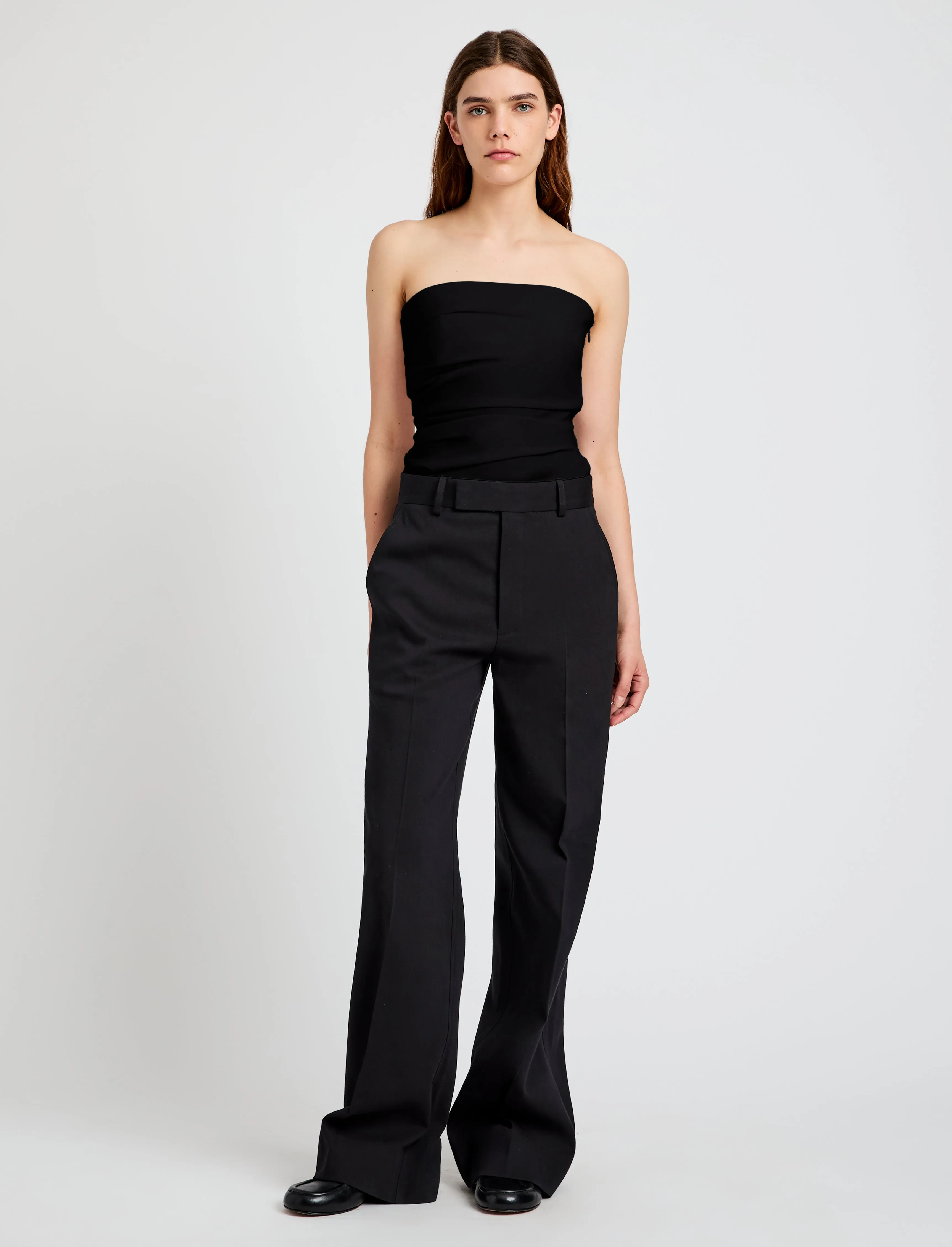 Lena Top in Bi-Stretch Cotton Nylon sold by Proenza Schouler product image thumbnail 3