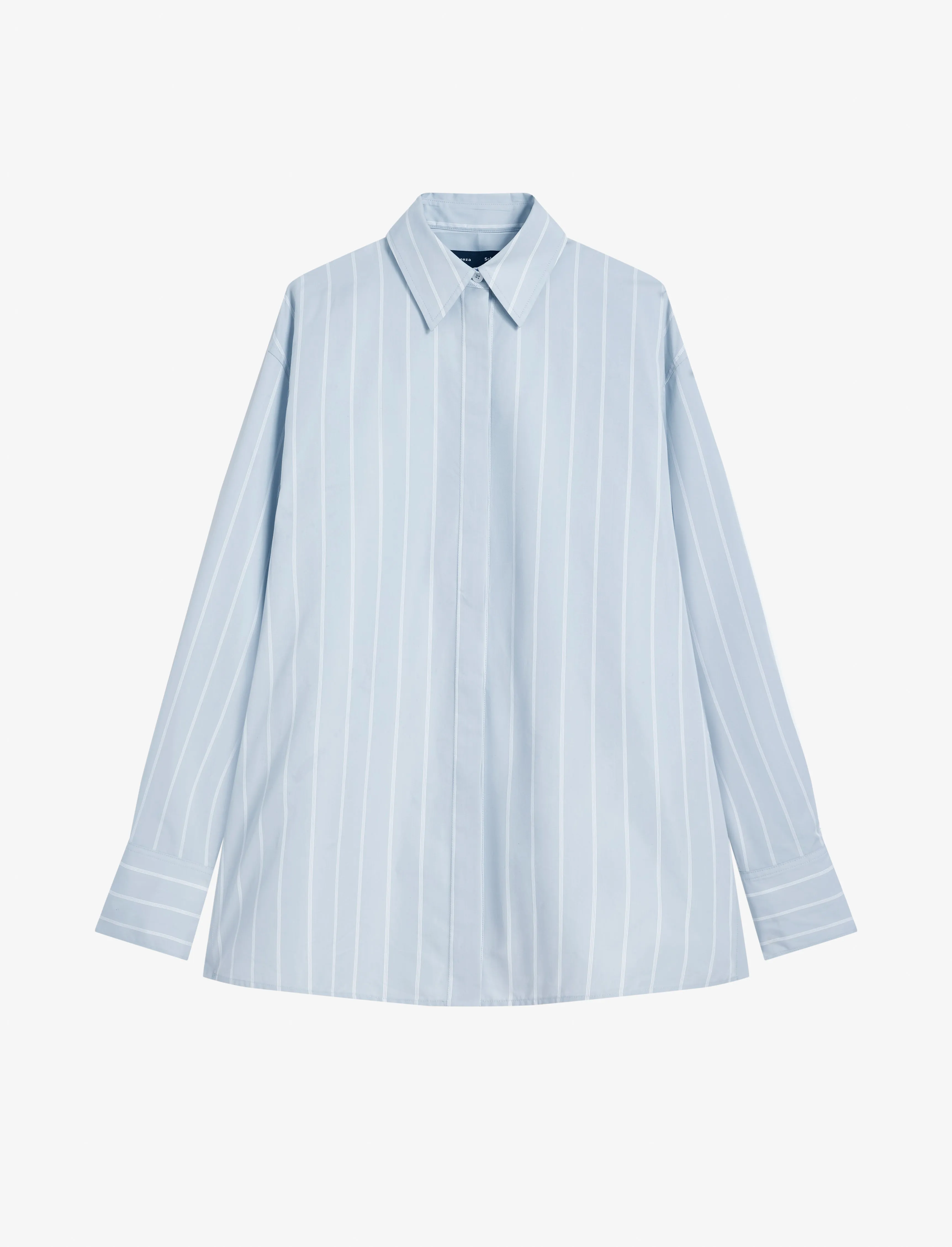 Addy Top in Stripe Cotton Silk Poplin sold by Proenza Schouler