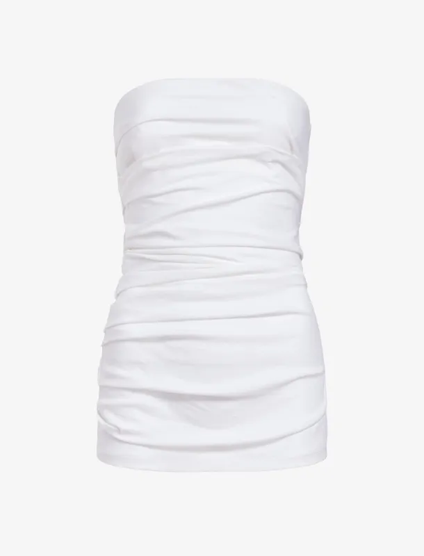 Lena Top in Bi-Stretch Cotton Nylon made by Proenza Schouler