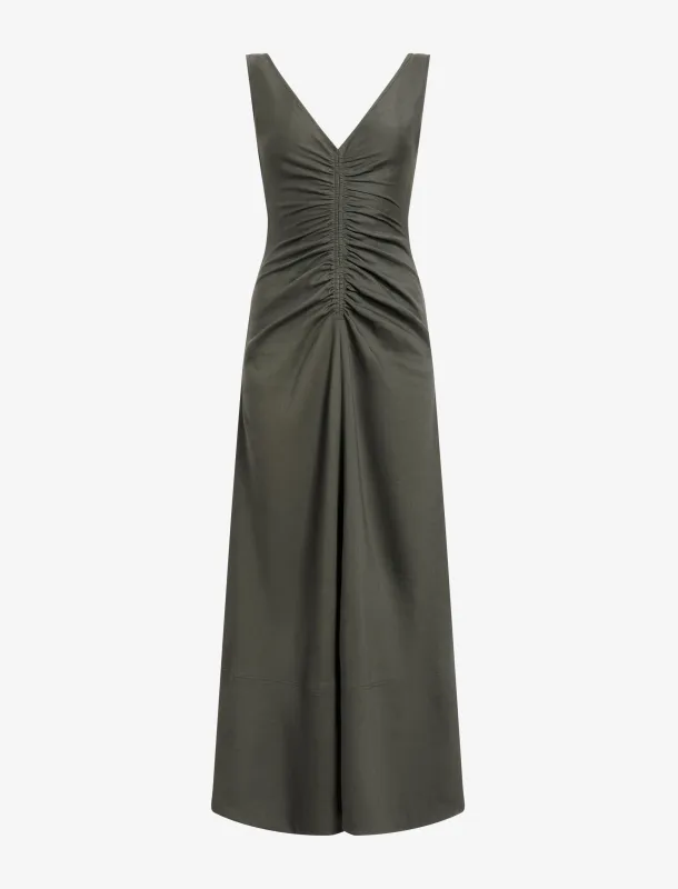 Remi Dress in Eco Stretch Linen Viscose sold by Proenza Schouler