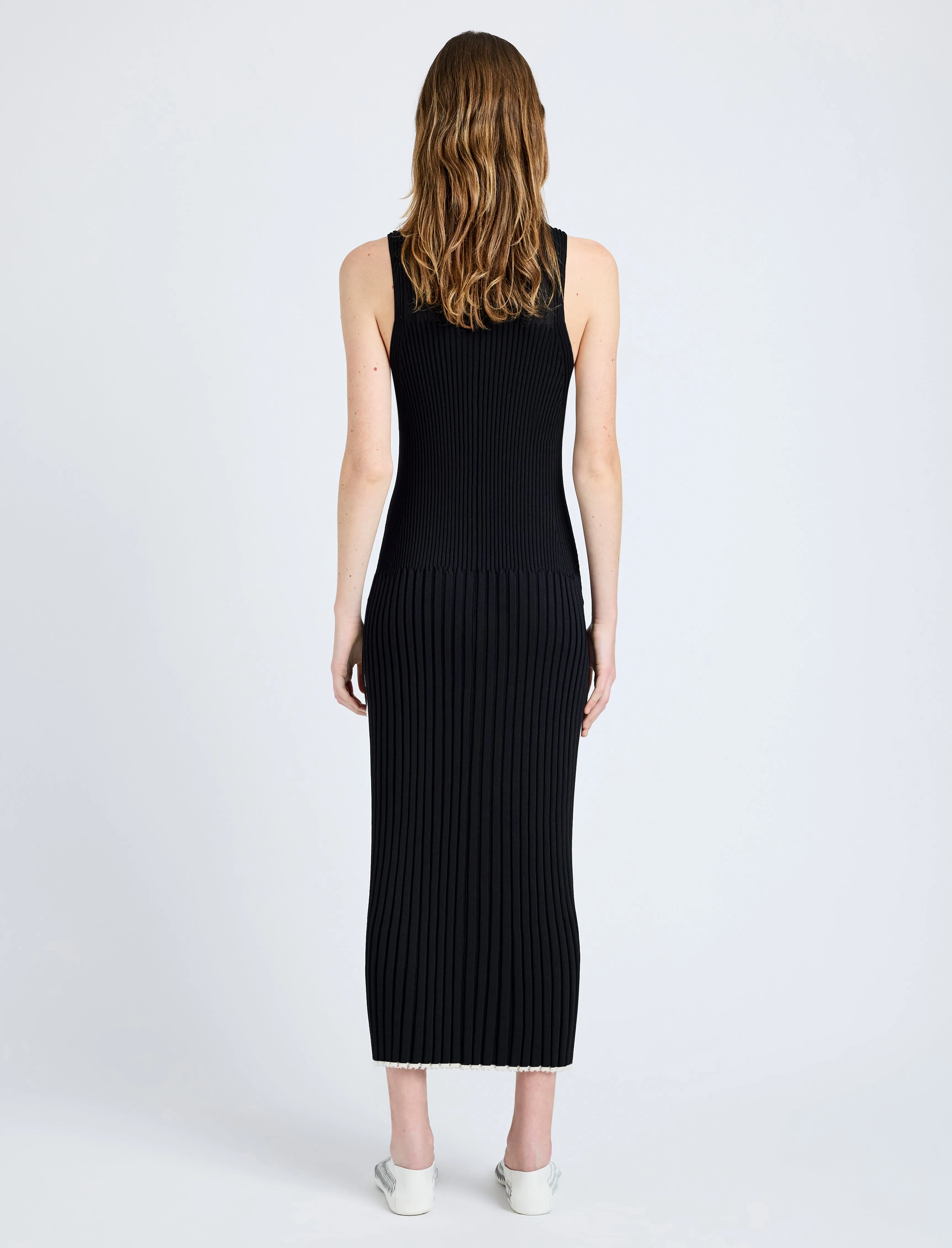Maia Dress in Midweight Viscose Rib sold by Proenza Schouler product image thumbnail 4