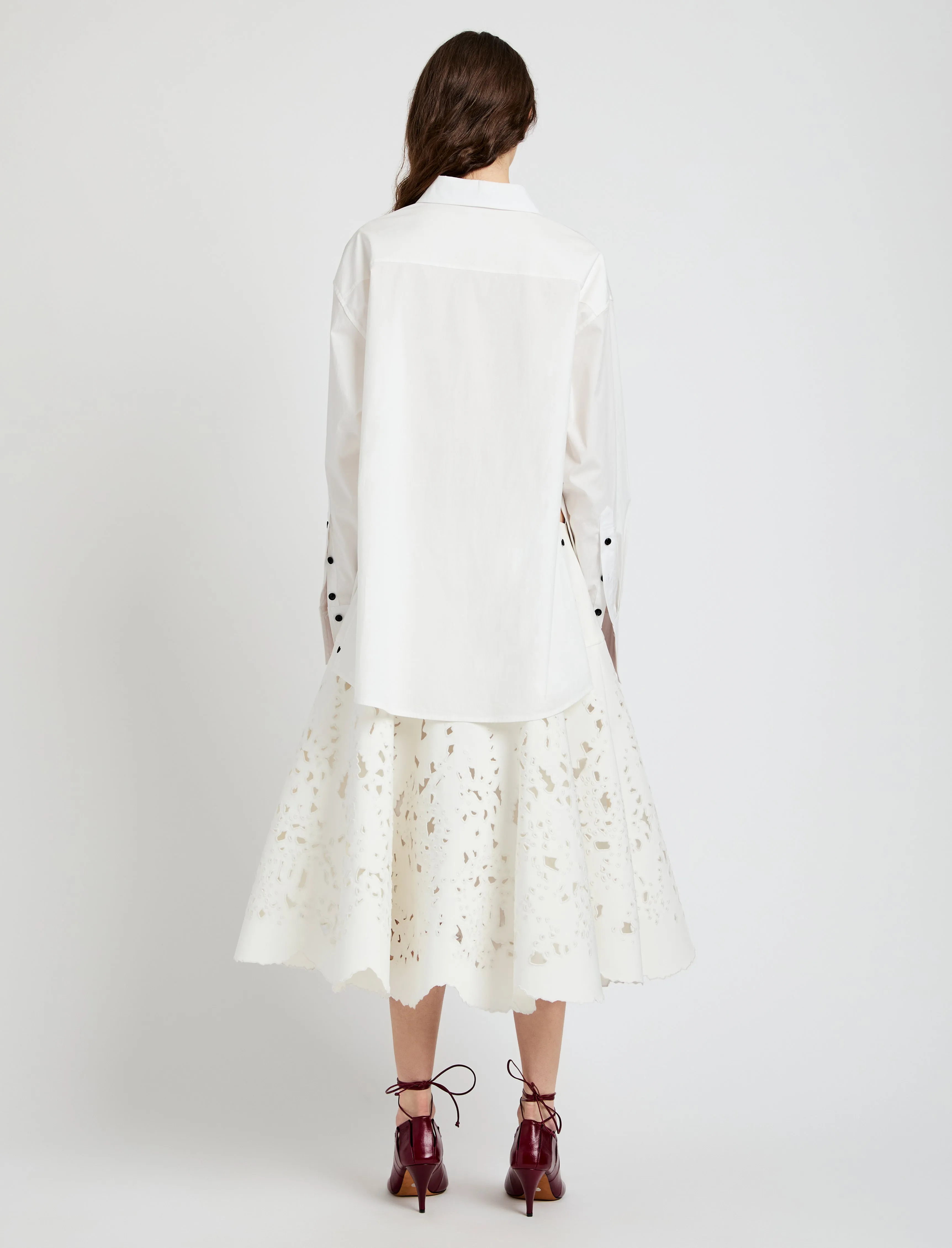 Olene Skirt in Broderie Anglaise sold by Proenza Schouler product image thumbnail 4