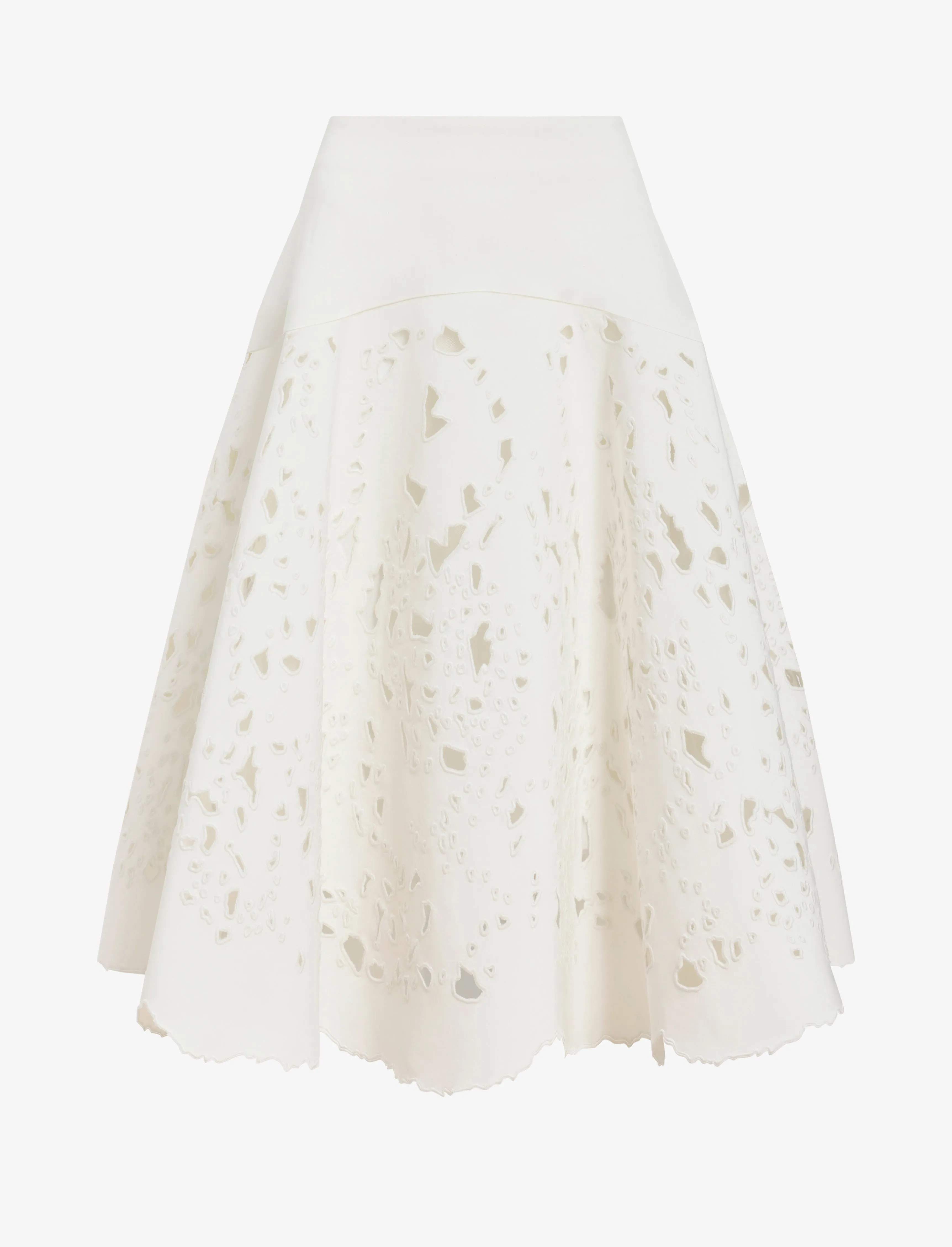 Olene Skirt in Broderie Anglaise sold by Proenza Schouler