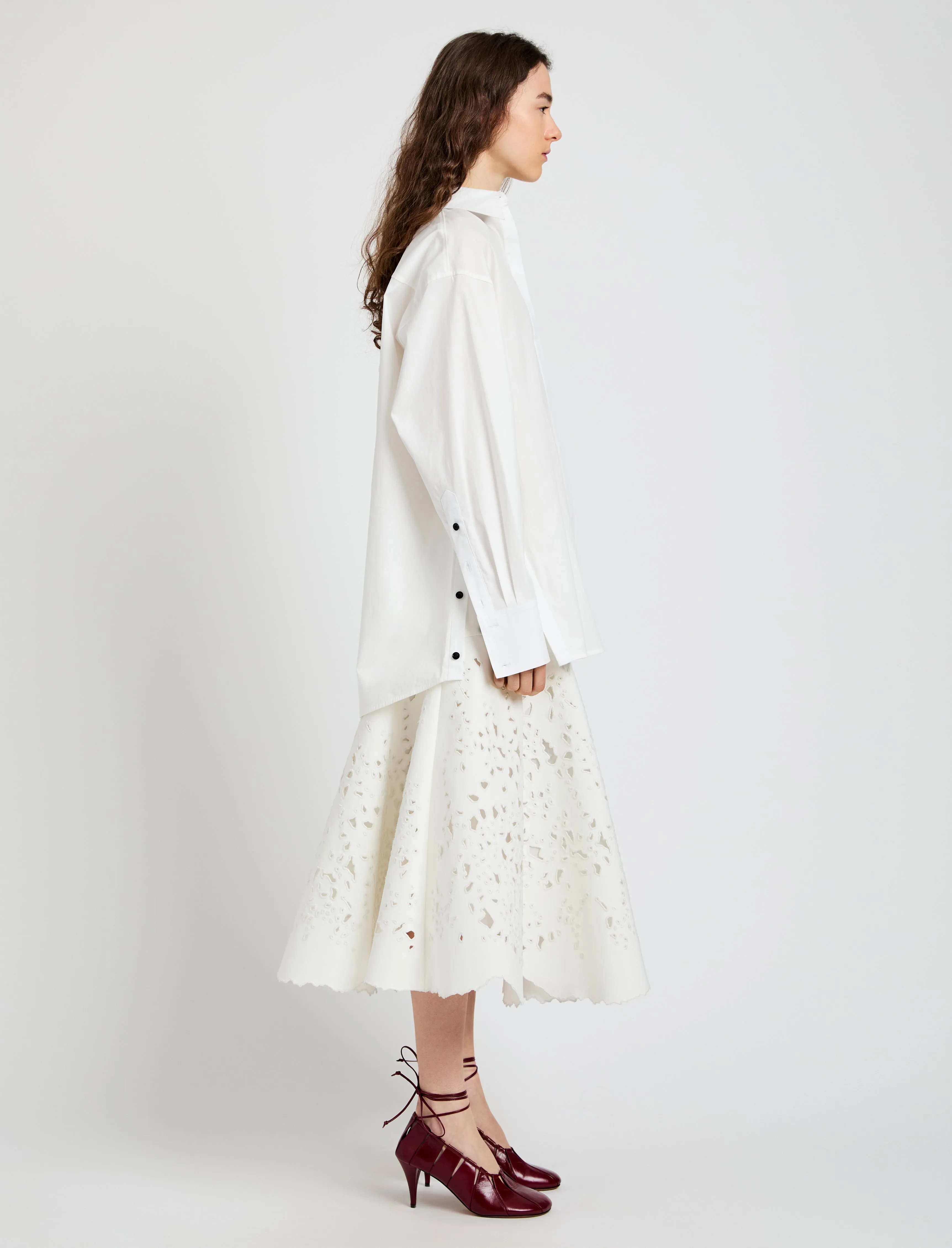 Olene Skirt in Broderie Anglaise sold by Proenza Schouler product image thumbnail 3
