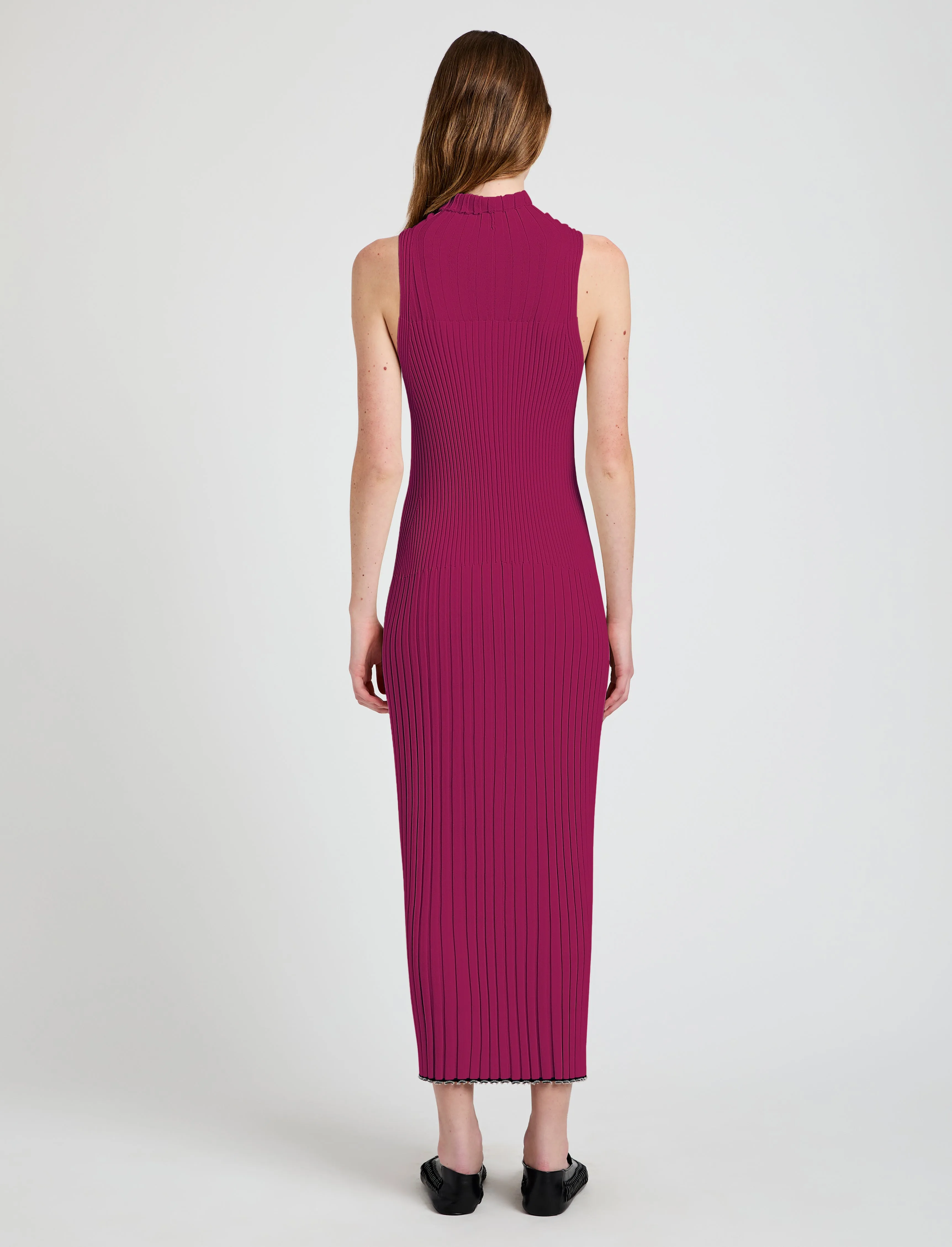 Maia Dress in Midweight Viscose Rib sold by Proenza Schouler product image thumbnail 4