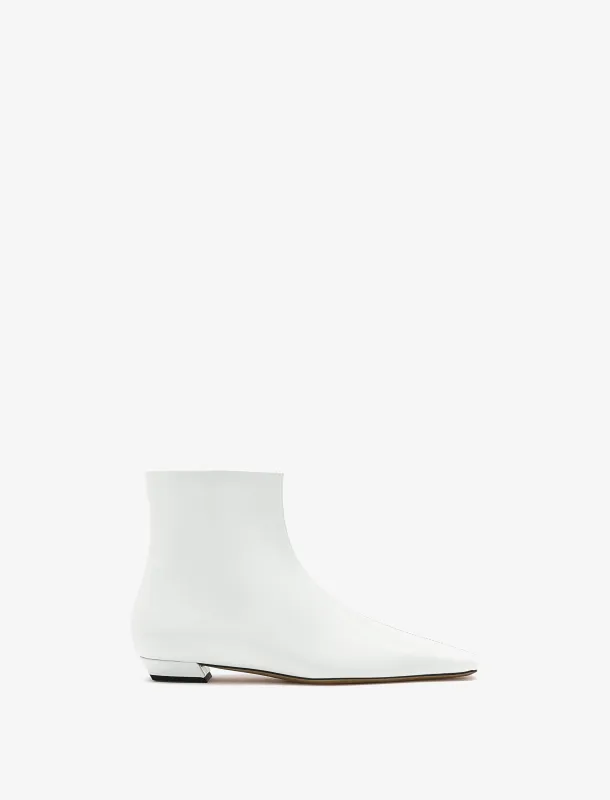 Trap Flat Ankle Boots in Spazzolato Leather sold by Proenza Schouler