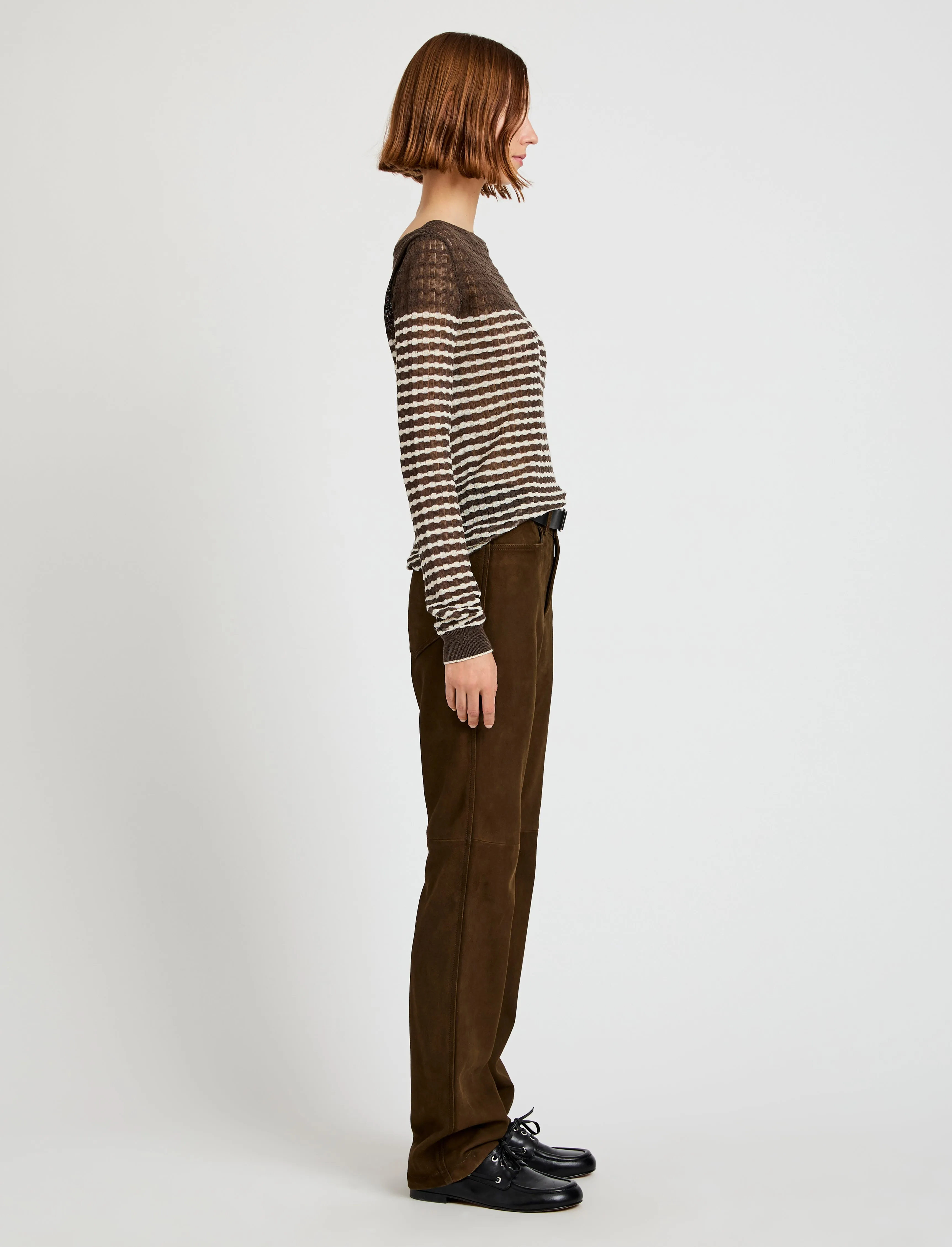 Britta Sweater in Breton Stripe sold by Proenza Schouler product image thumbnail 4