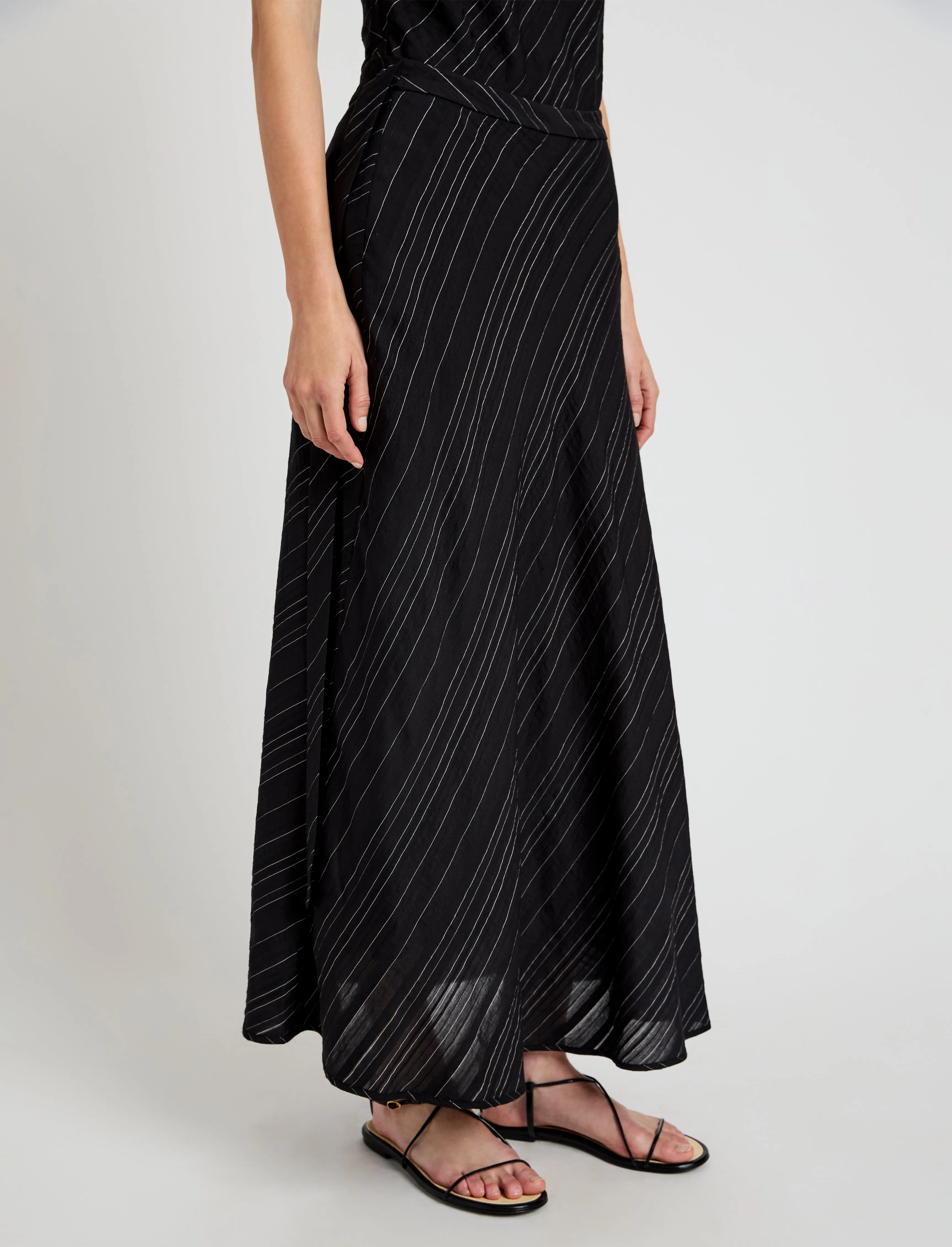 Kaia Skirt in Woven Stripe Flou sold by Proenza Schouler product image thumbnail 5