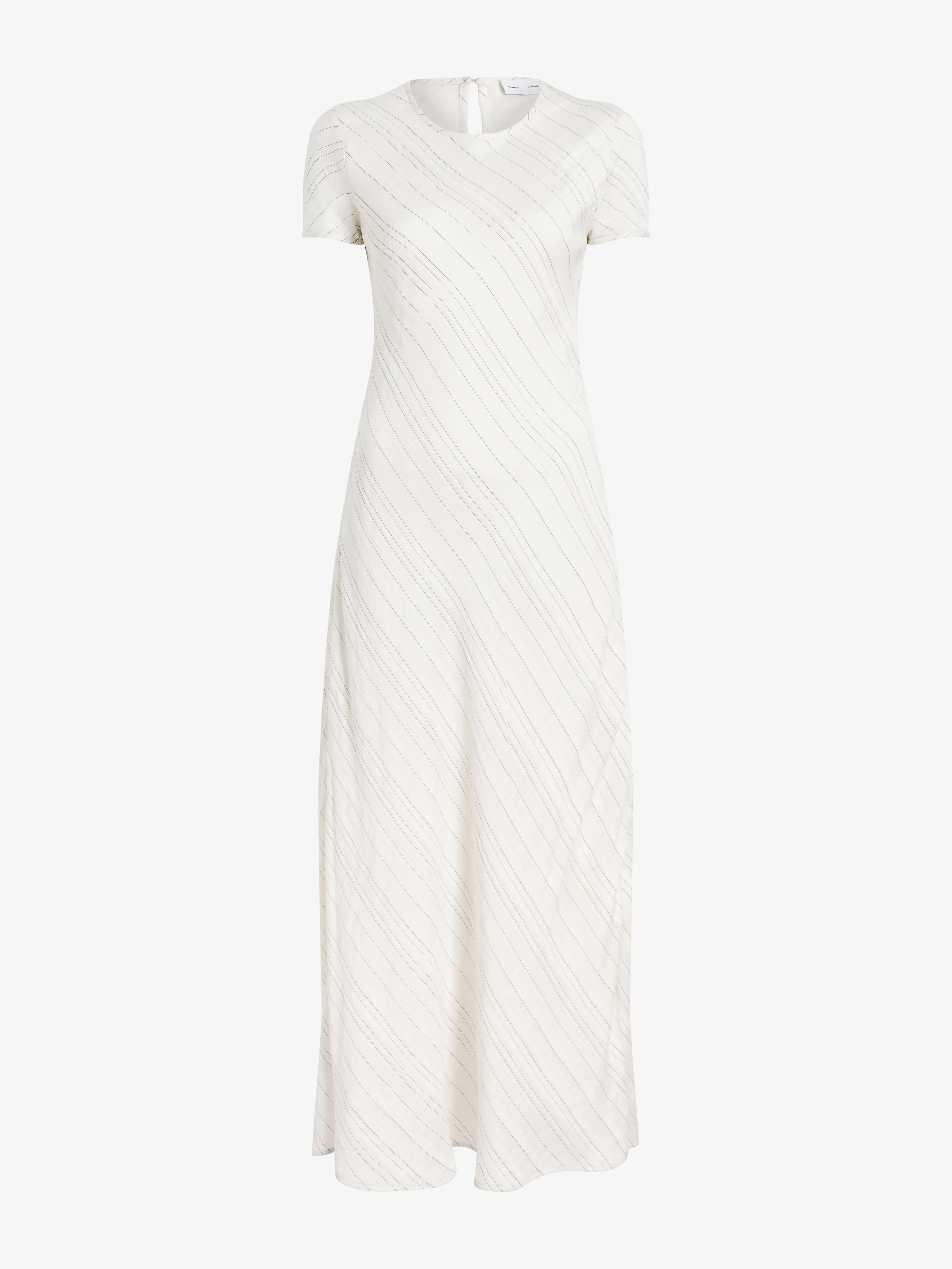 Joss Dress in Woven Stripe Flou sold by Proenza Schouler