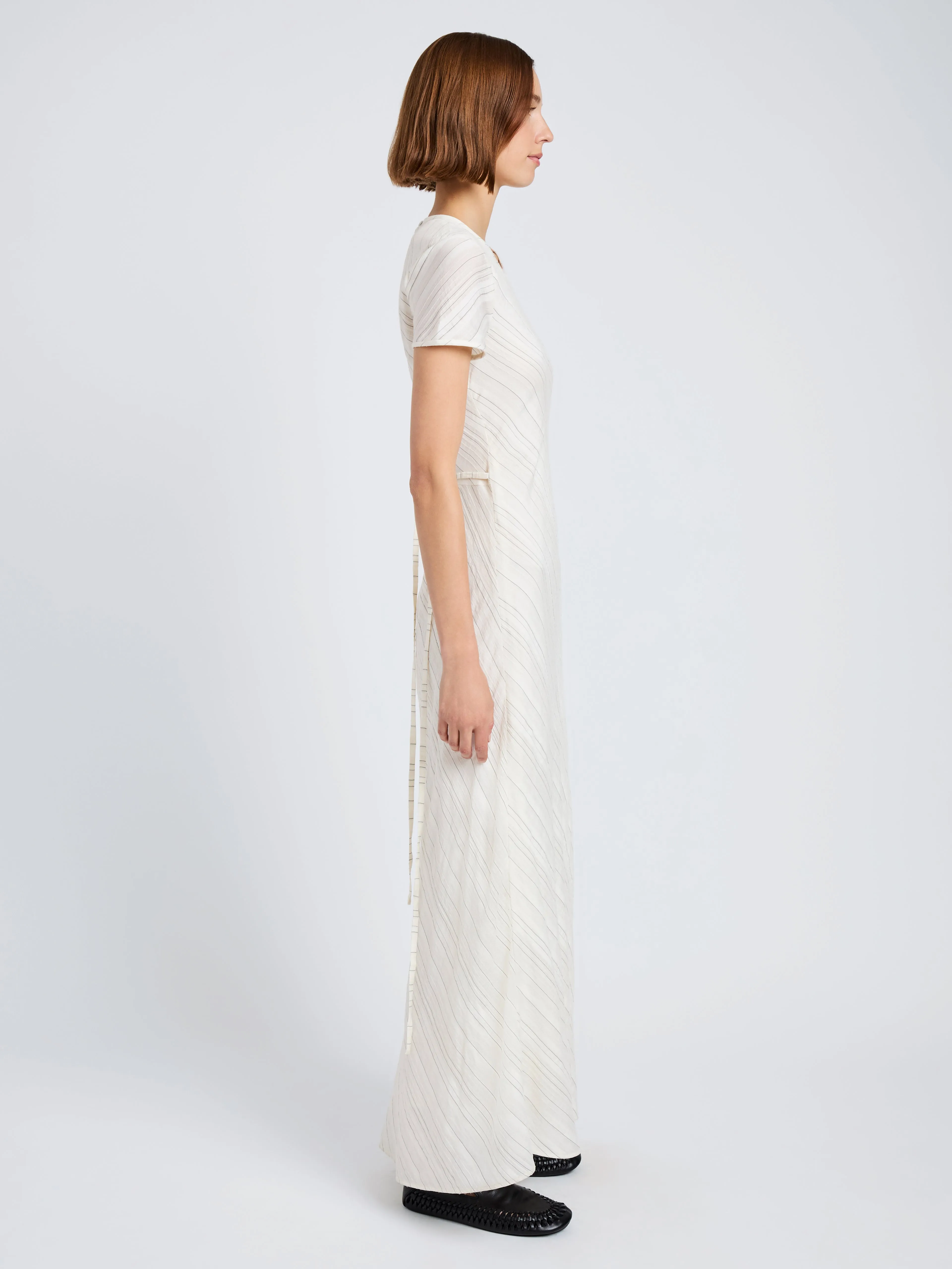 Joss Dress in Woven Stripe Flou sold by Proenza Schouler product image thumbnail 3