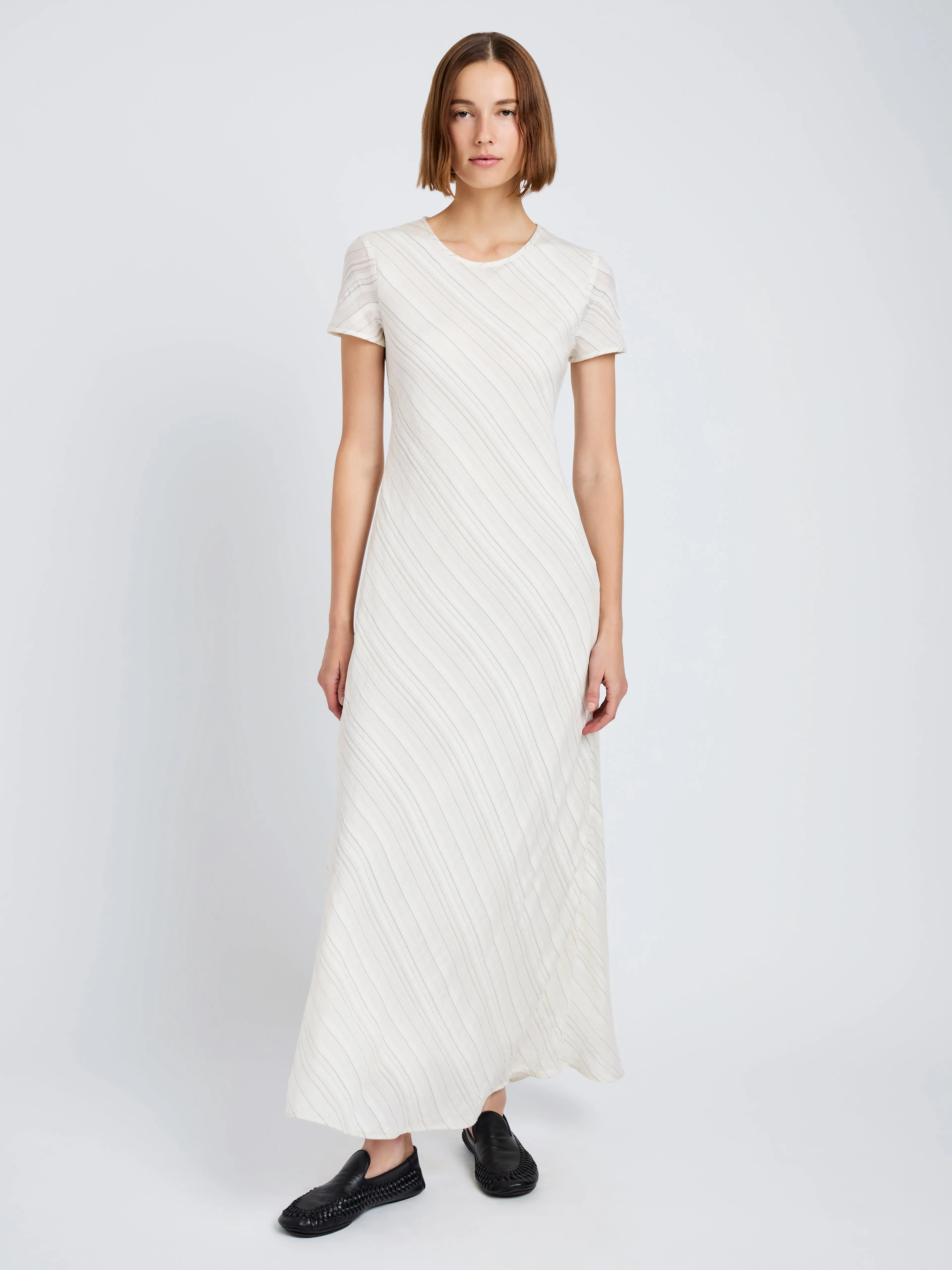 Joss Dress in Woven Stripe Flou sold by Proenza Schouler product image thumbnail 2