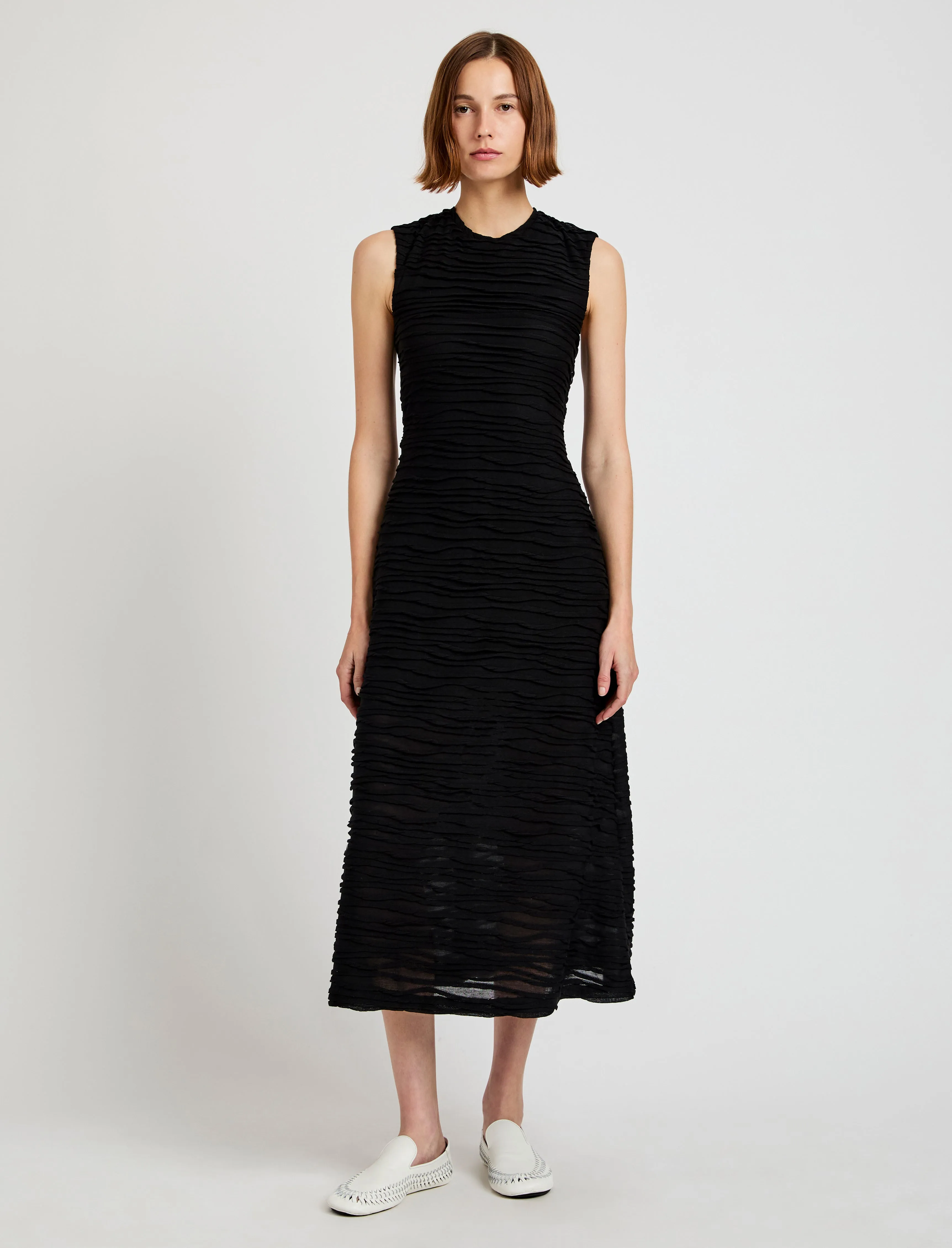 Laura Dress in Textured Cotton sold by Proenza Schouler product image thumbnail 2