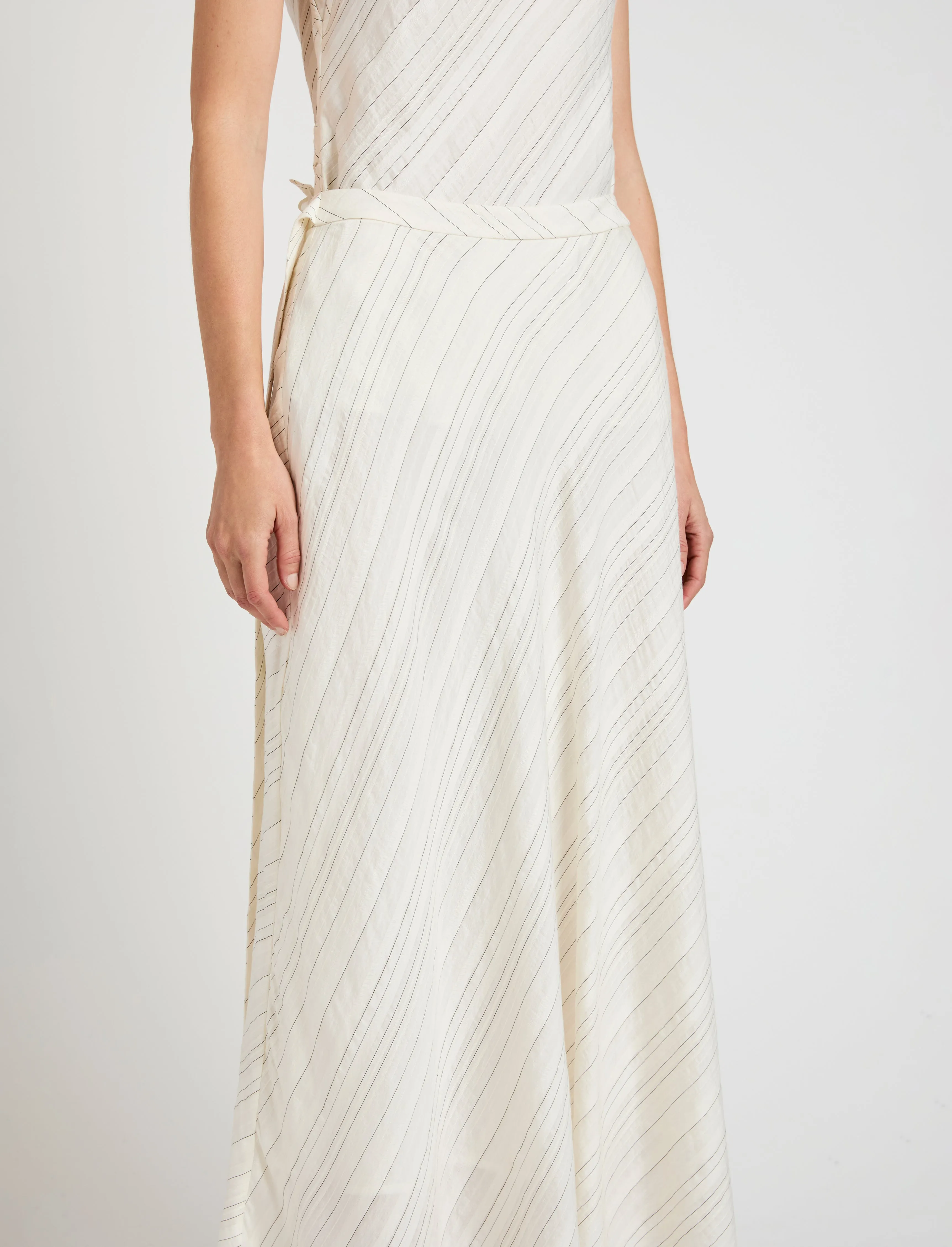 Kaia Skirt in Woven Stripe Flou sold by Proenza Schouler product image thumbnail 5