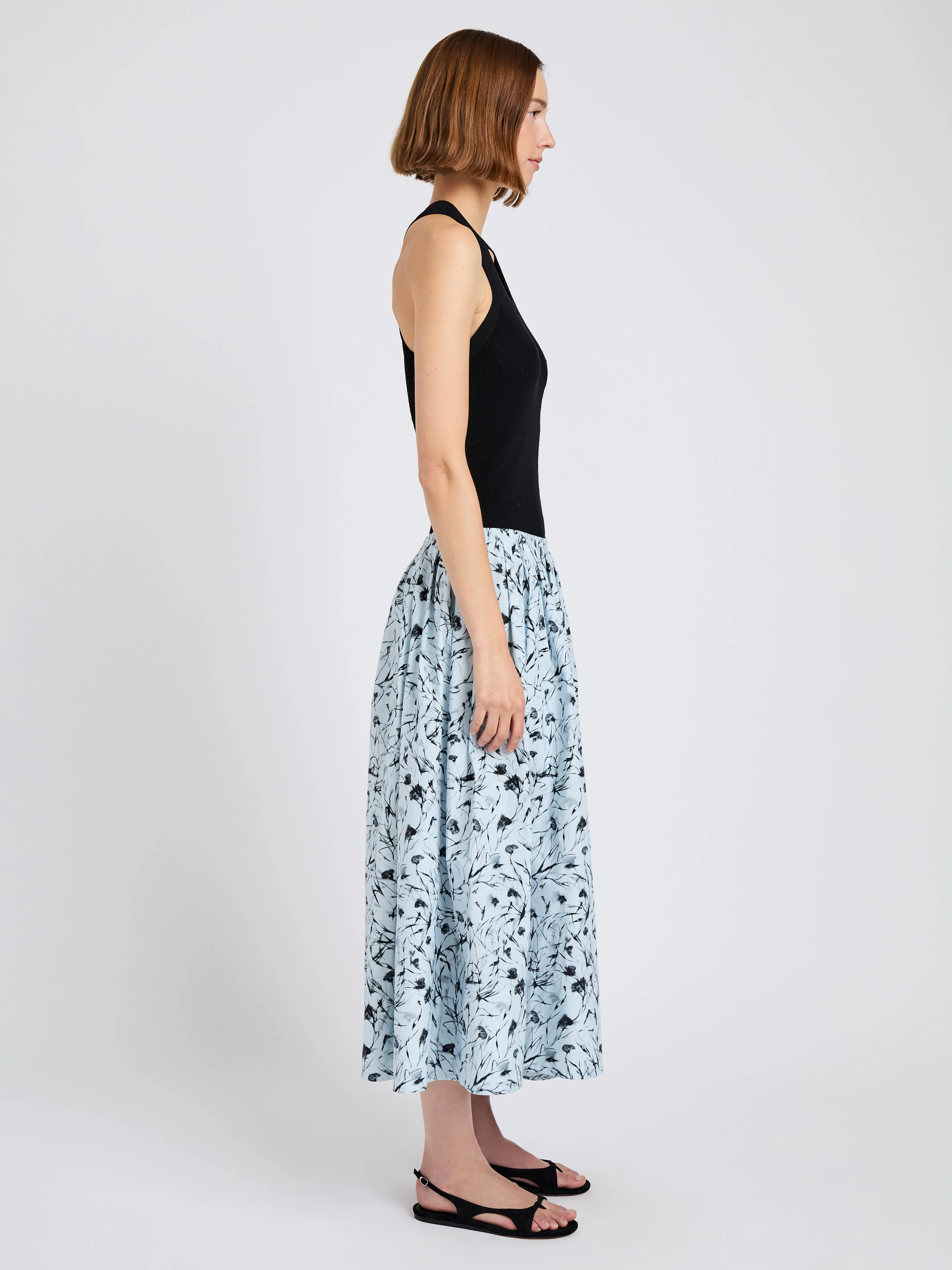 Austin Skirt in Printed Poplin sold by Proenza Schouler product image thumbnail 3
