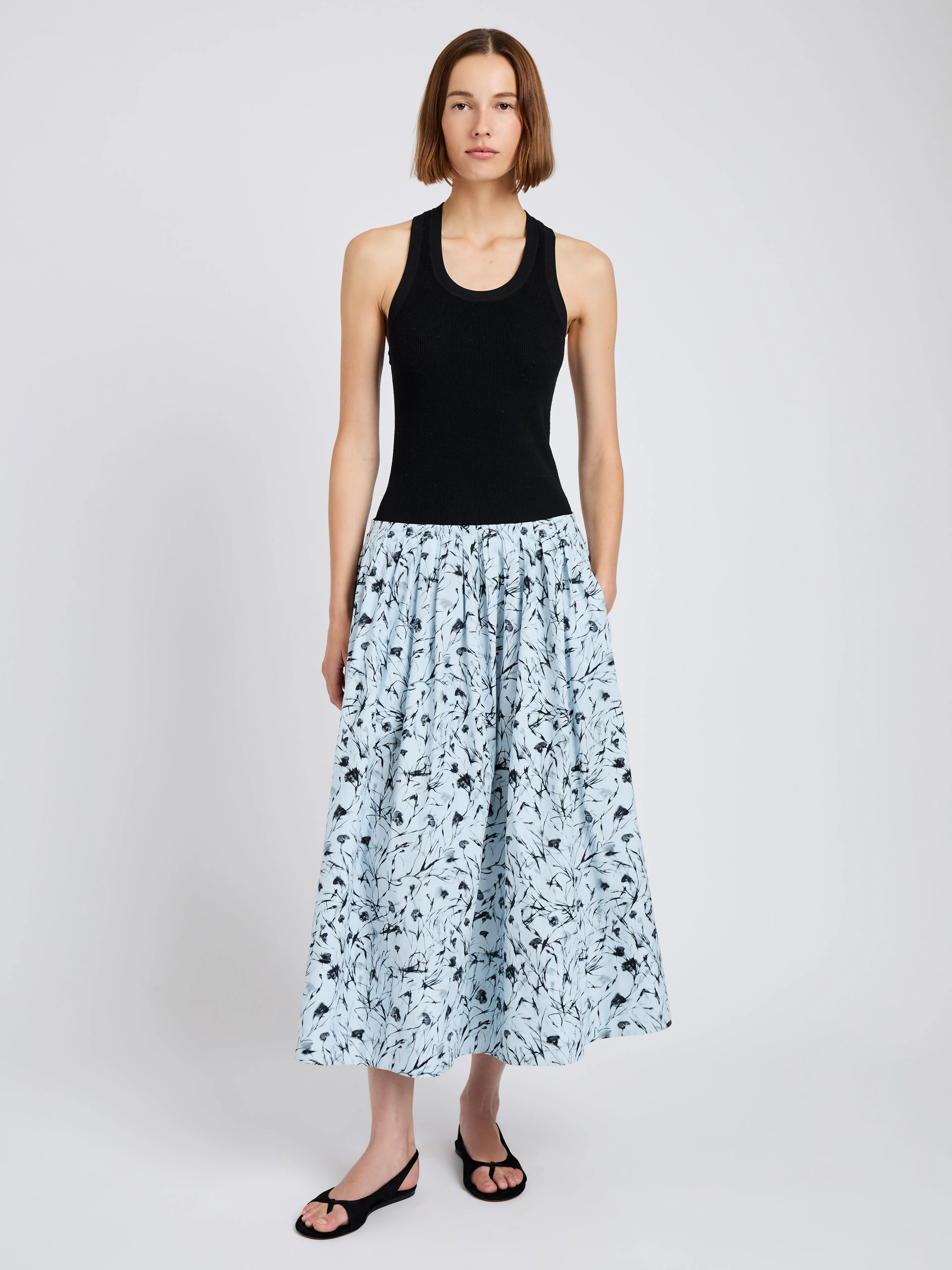 Austin Skirt in Printed Poplin sold by Proenza Schouler product image thumbnail 2