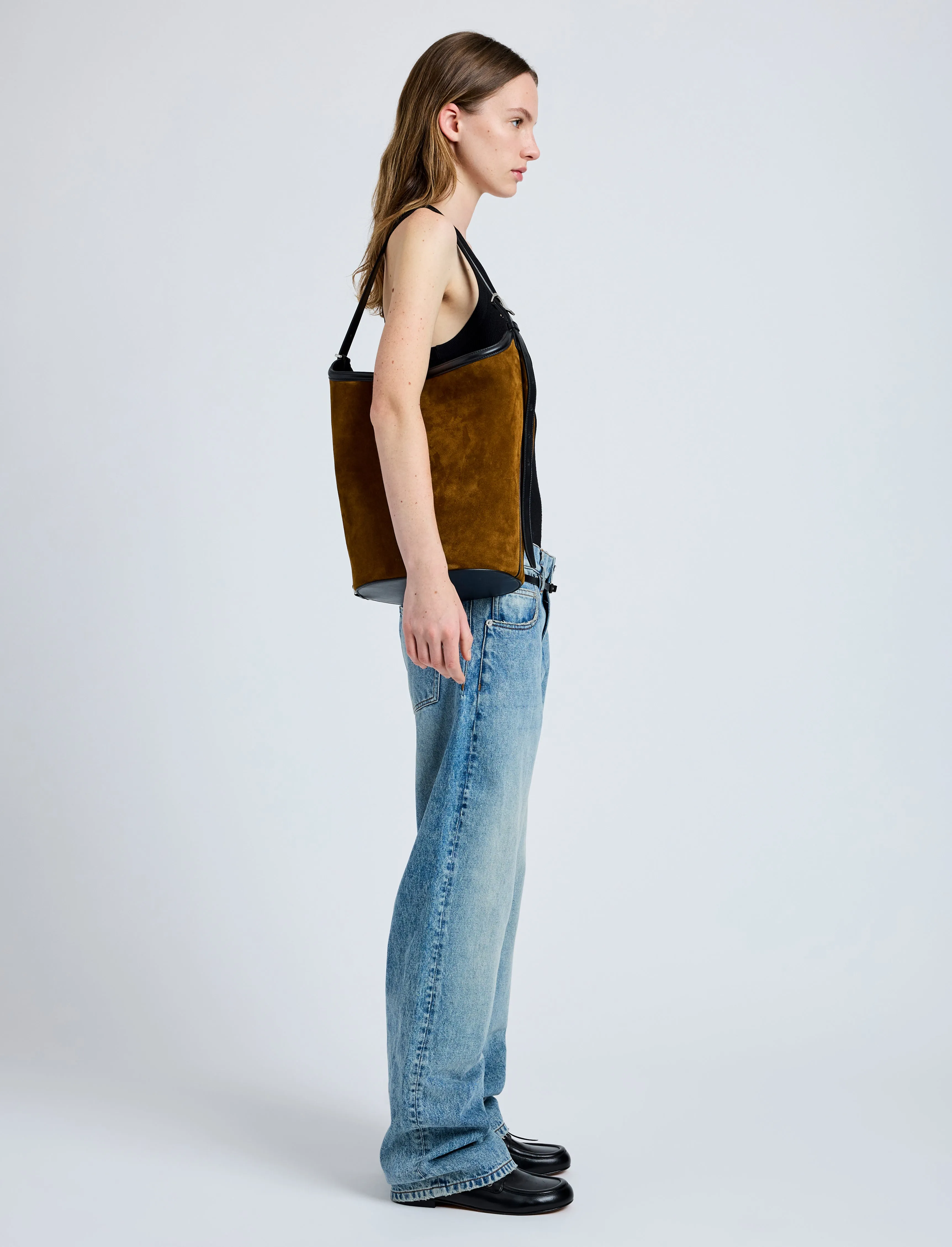 Brant Bucket Bag in Soft Suede sold by Proenza Schouler product image thumbnail 2
